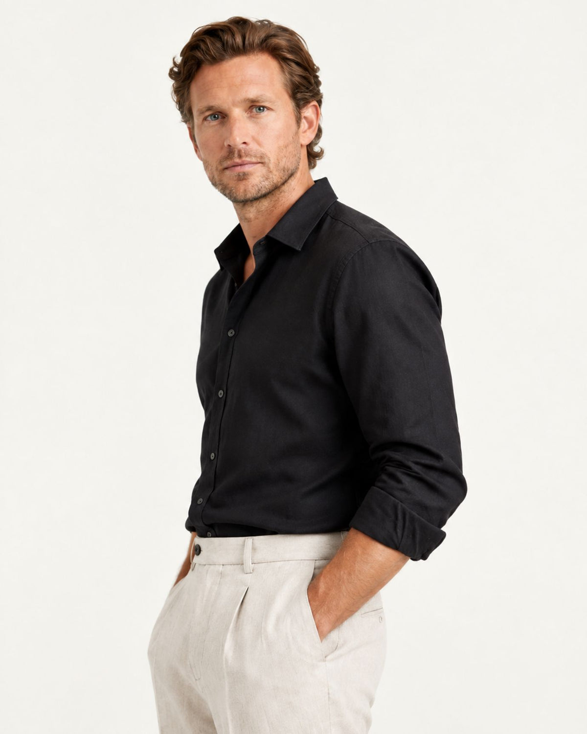 Cannes Pull-On Straight Leg Dress Pants