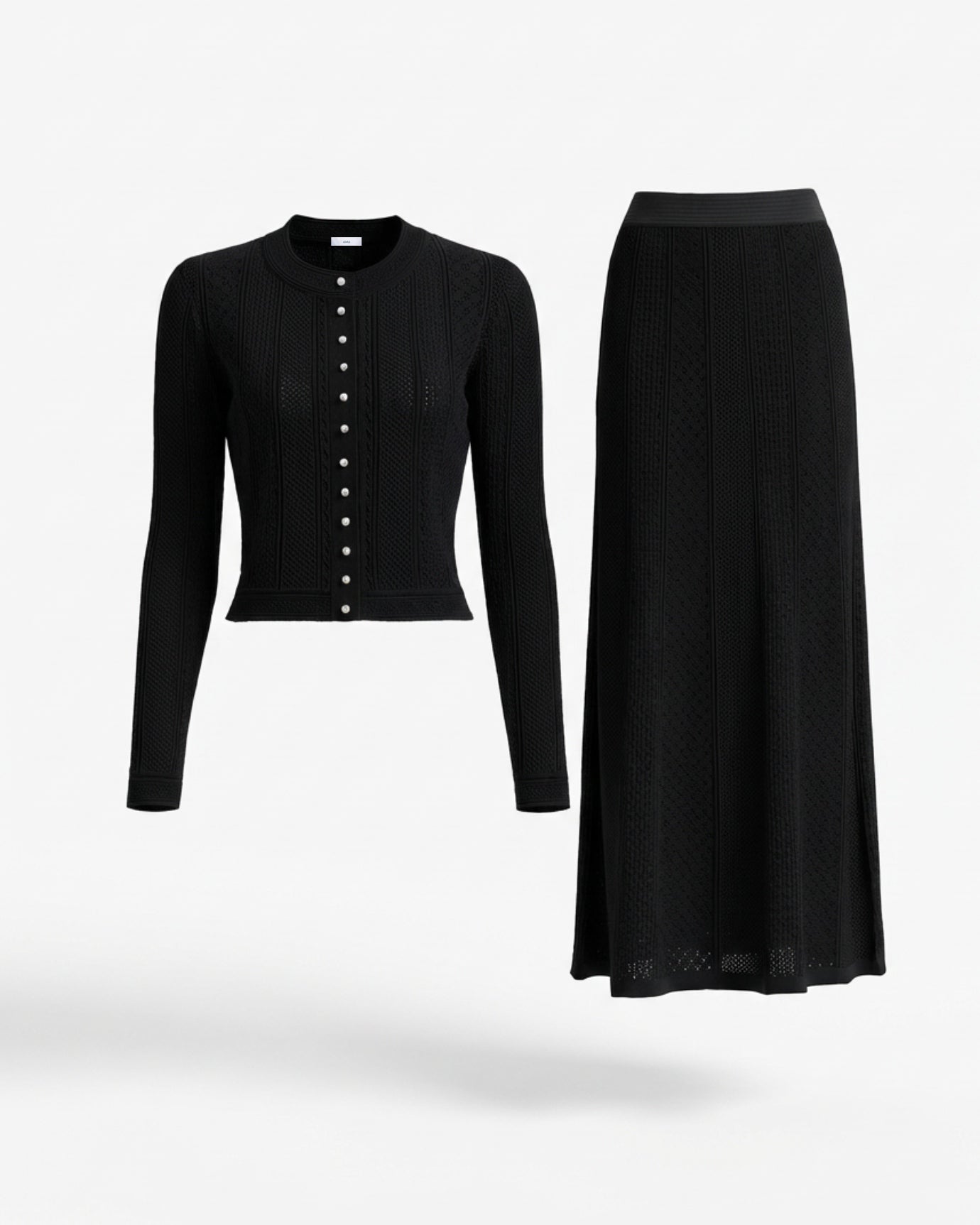 Kira Cardigan & Skirt – Knit Set