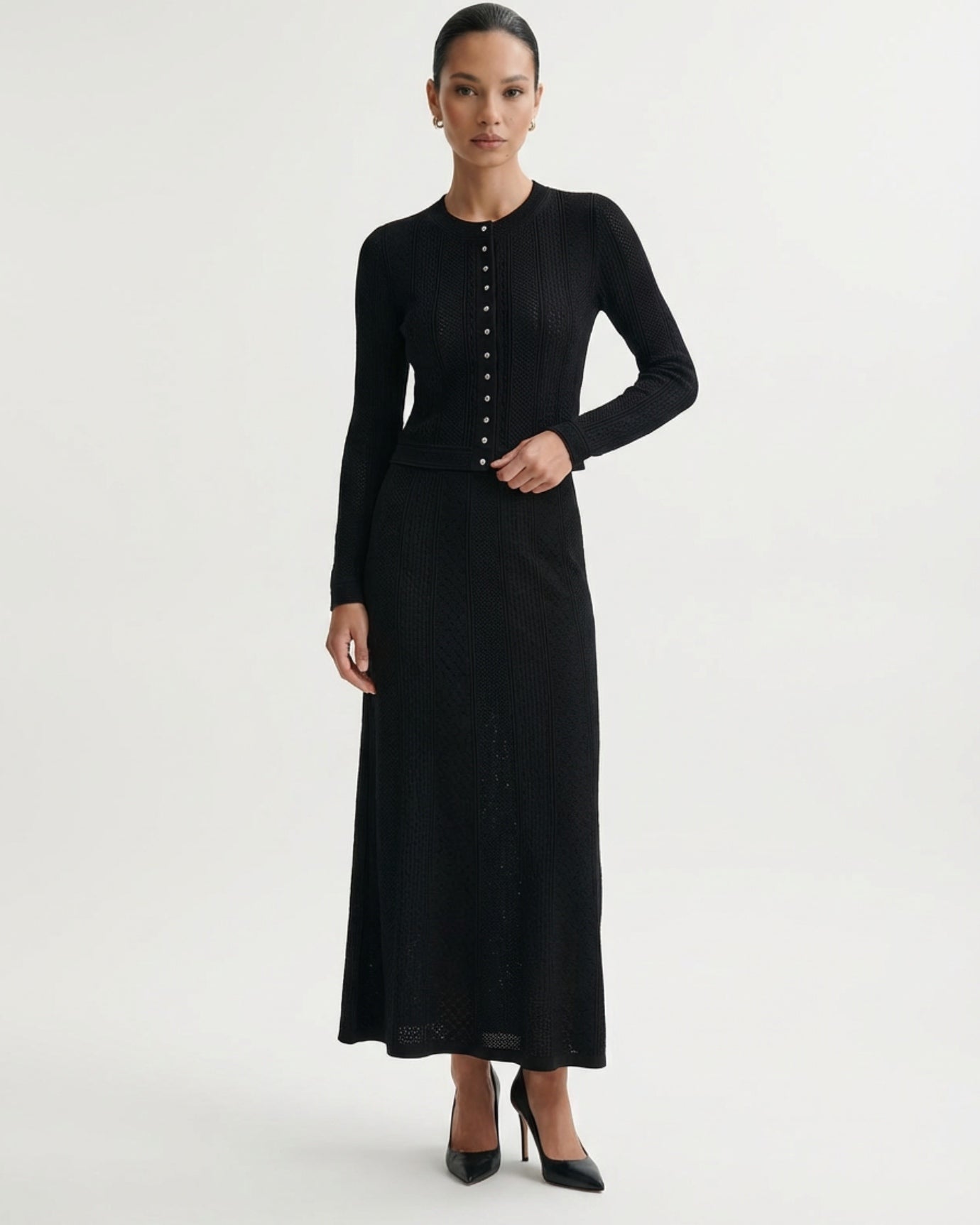 Kira Cardigan & Skirt – Knit Set
