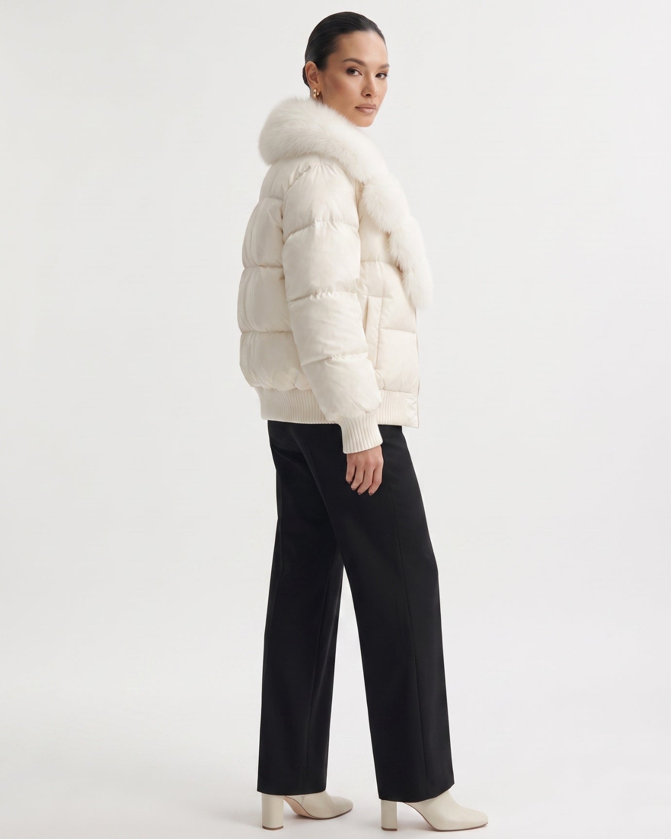Fur Collar Down Jacket Thickened and Warm