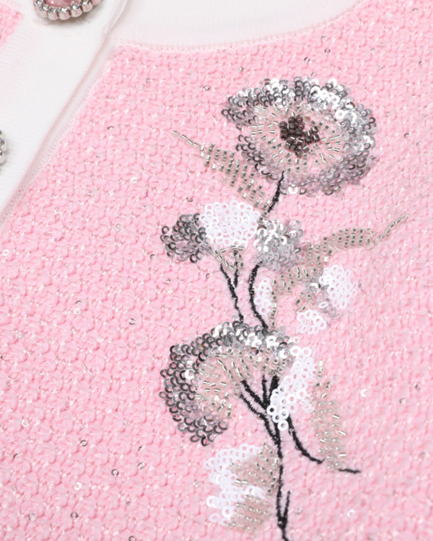 Cyndie High End Knitted Top Jacket + Skirt Suit