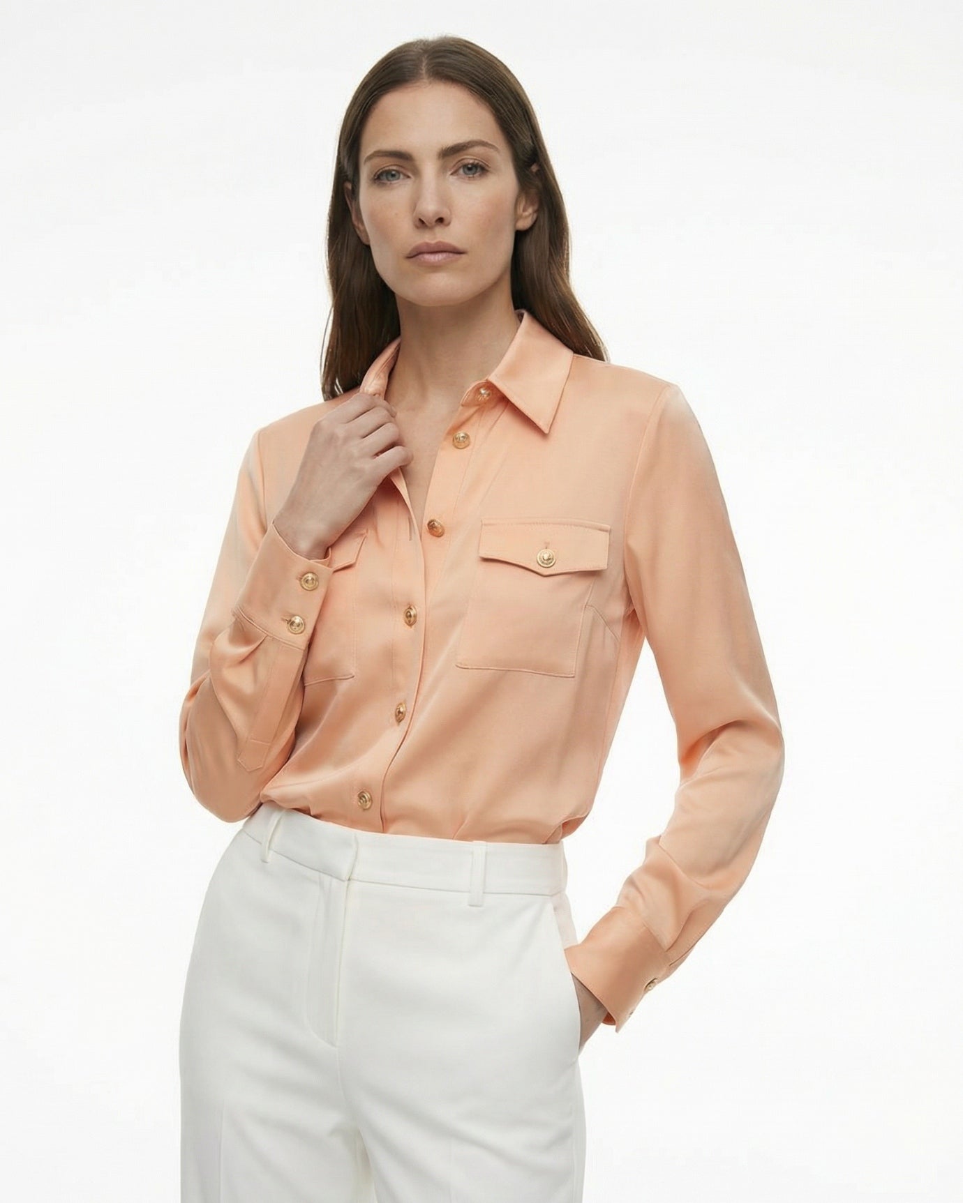 Kardi Premium Karohemd Damen Satin
