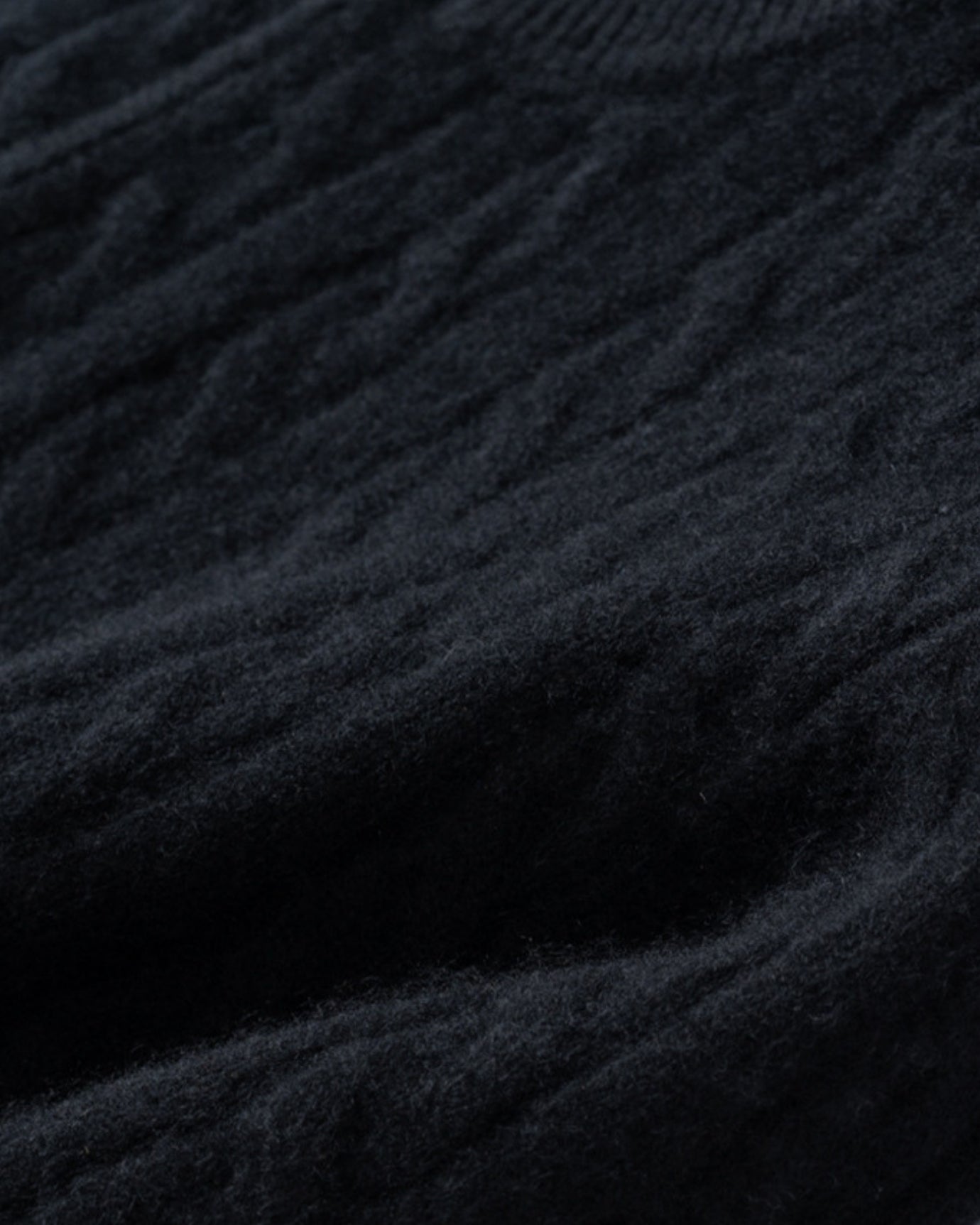 Cashmere Half-Zip Thick Cable Knit Knitwear