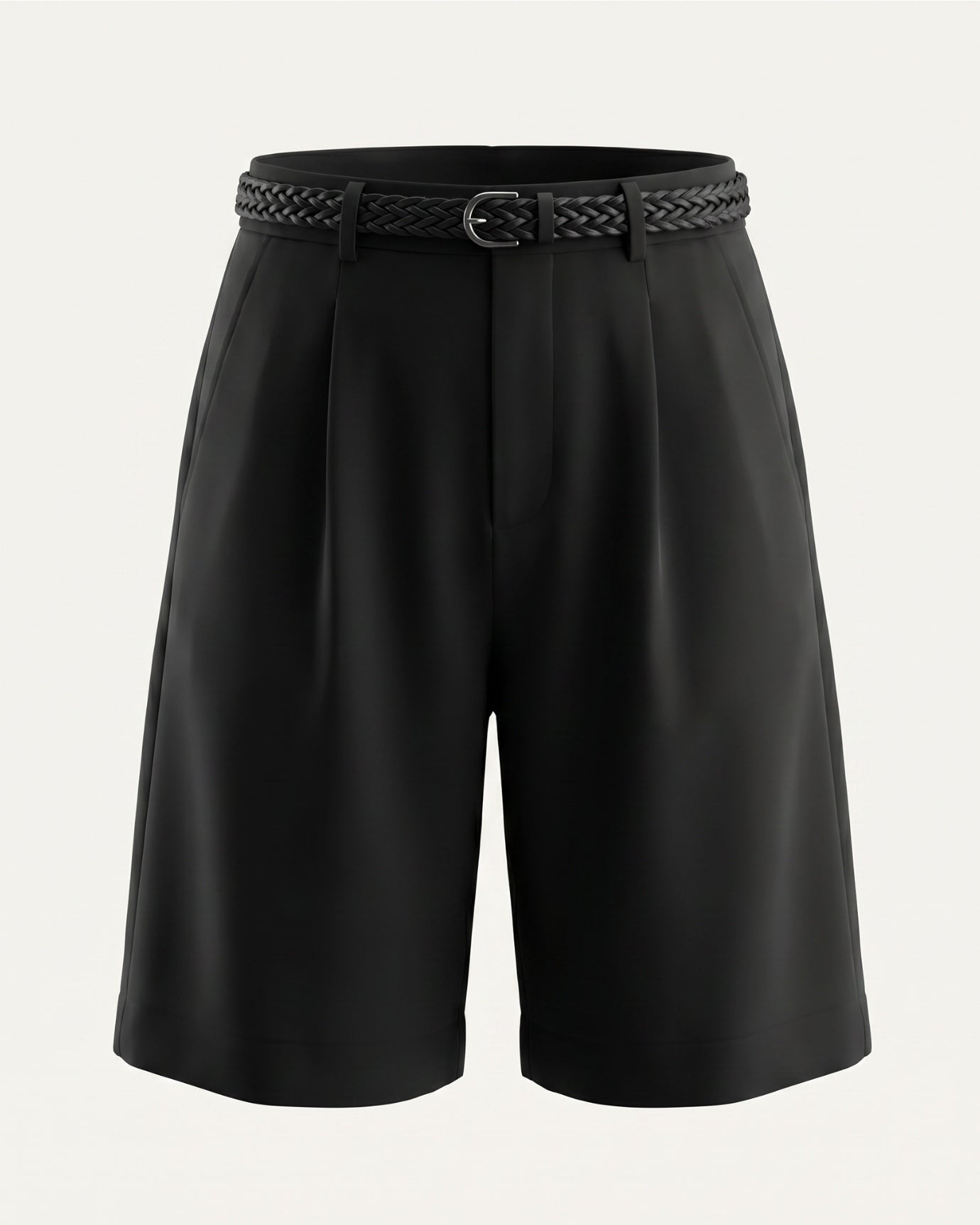 Linen Shorts Thin Style With Belt