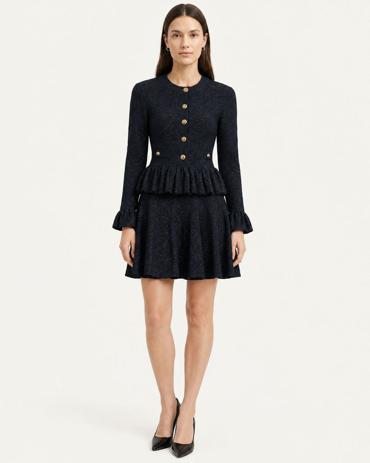 Kira Slim-Fit Shimmer Knit Dress
