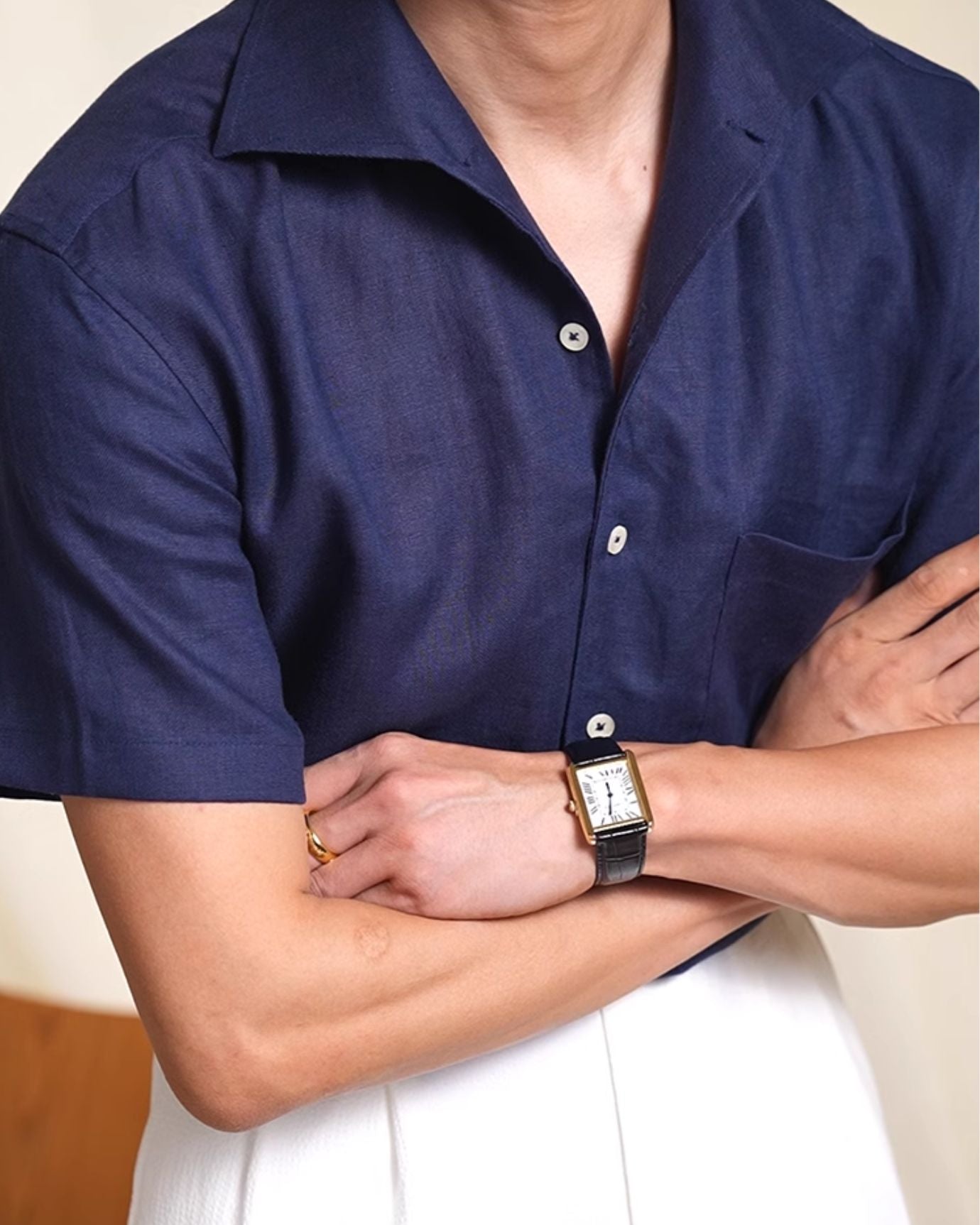 Milano Linen Dark Blue Shirt