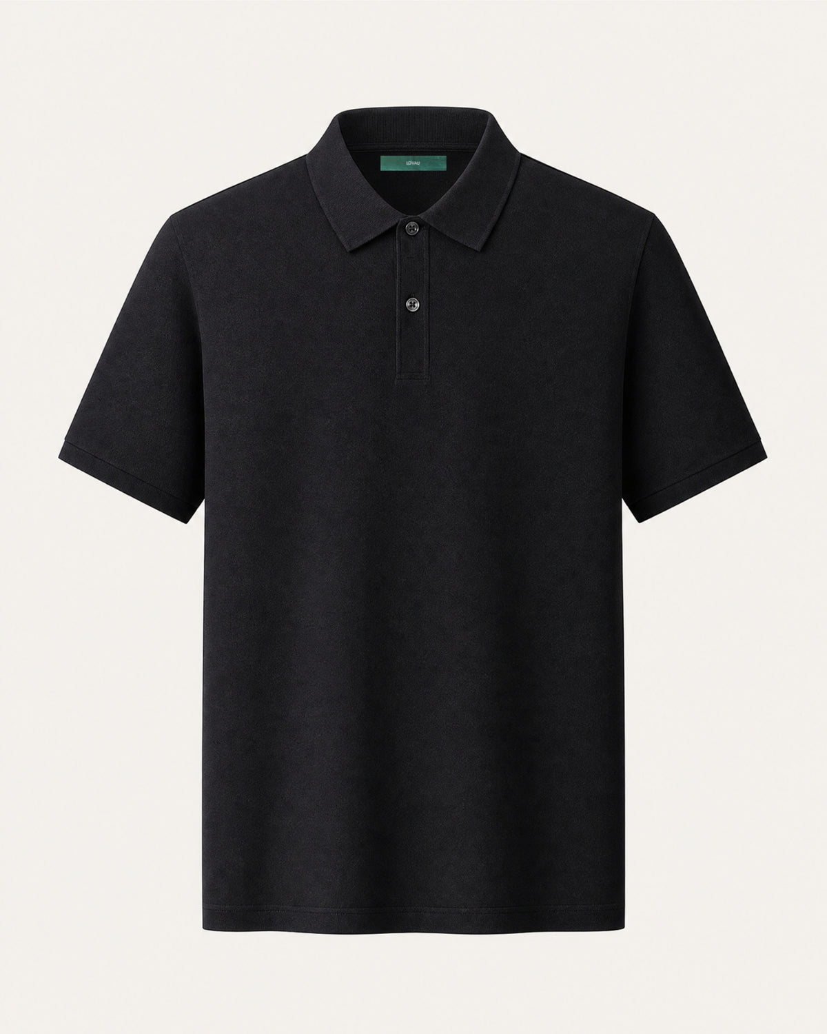 Short-Sleeve Merino Wool Collared Knit Polo