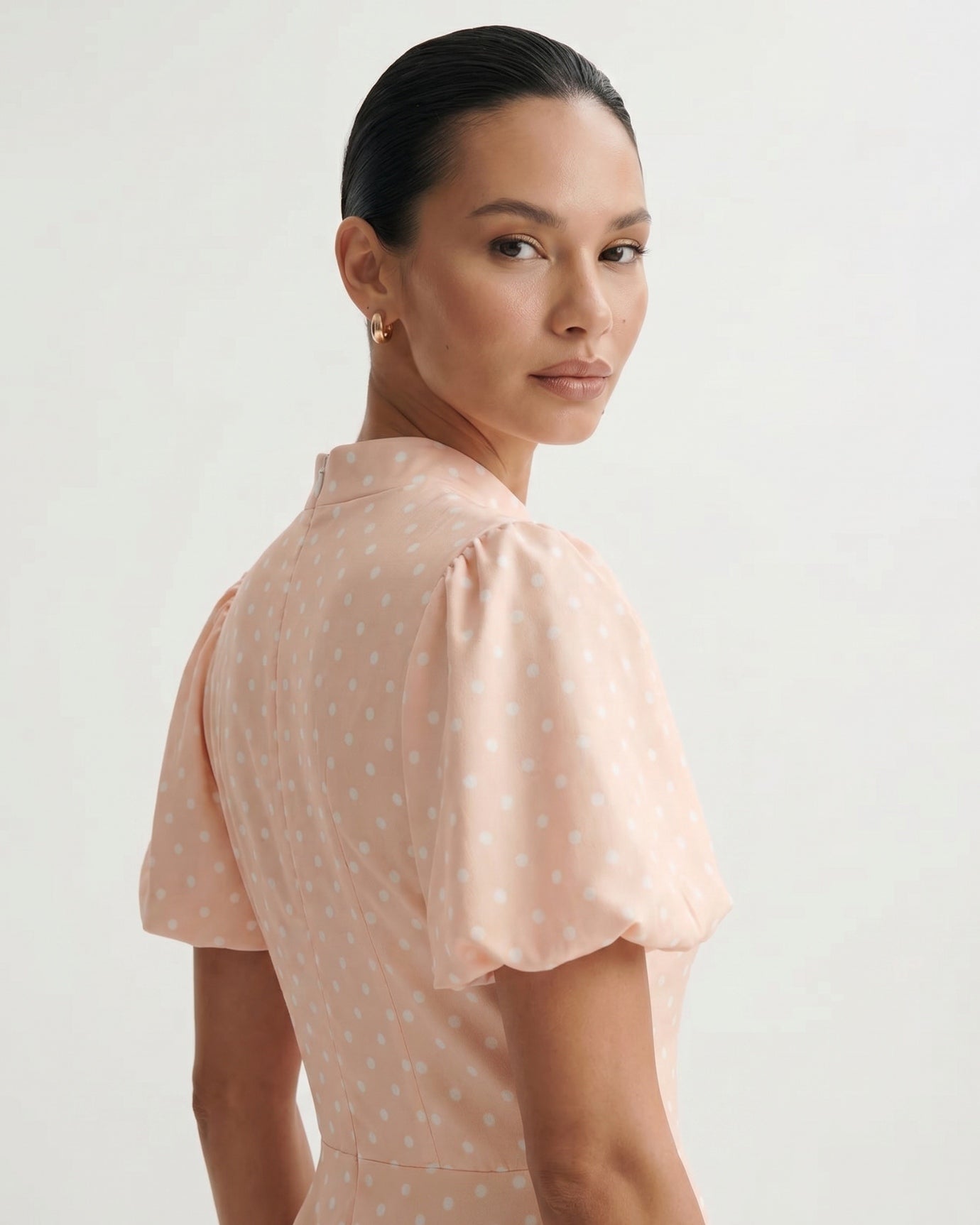 Marbella Puff Sleeve Polkadot Dress