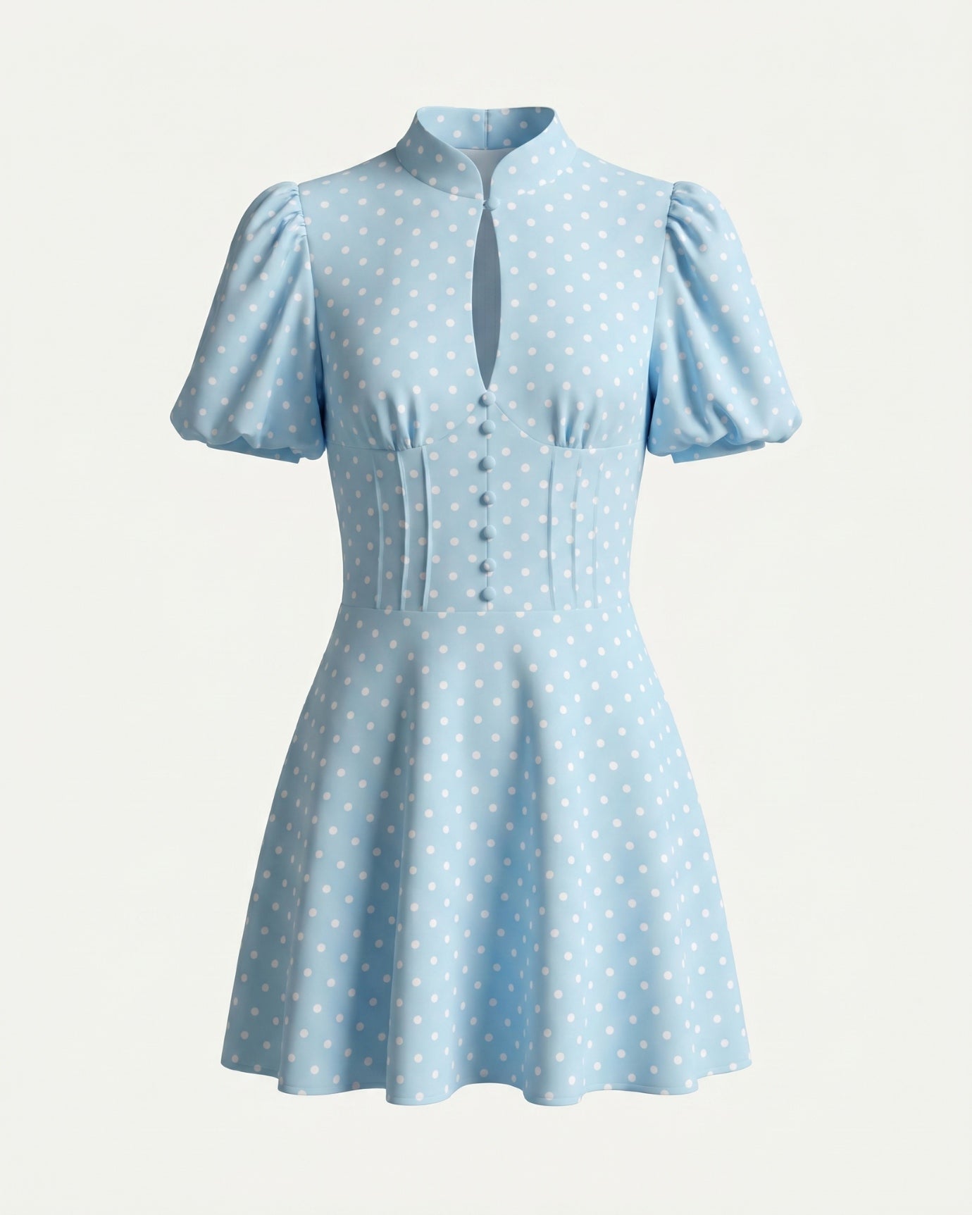 Marbella Puff Sleeve Polkadot Dress