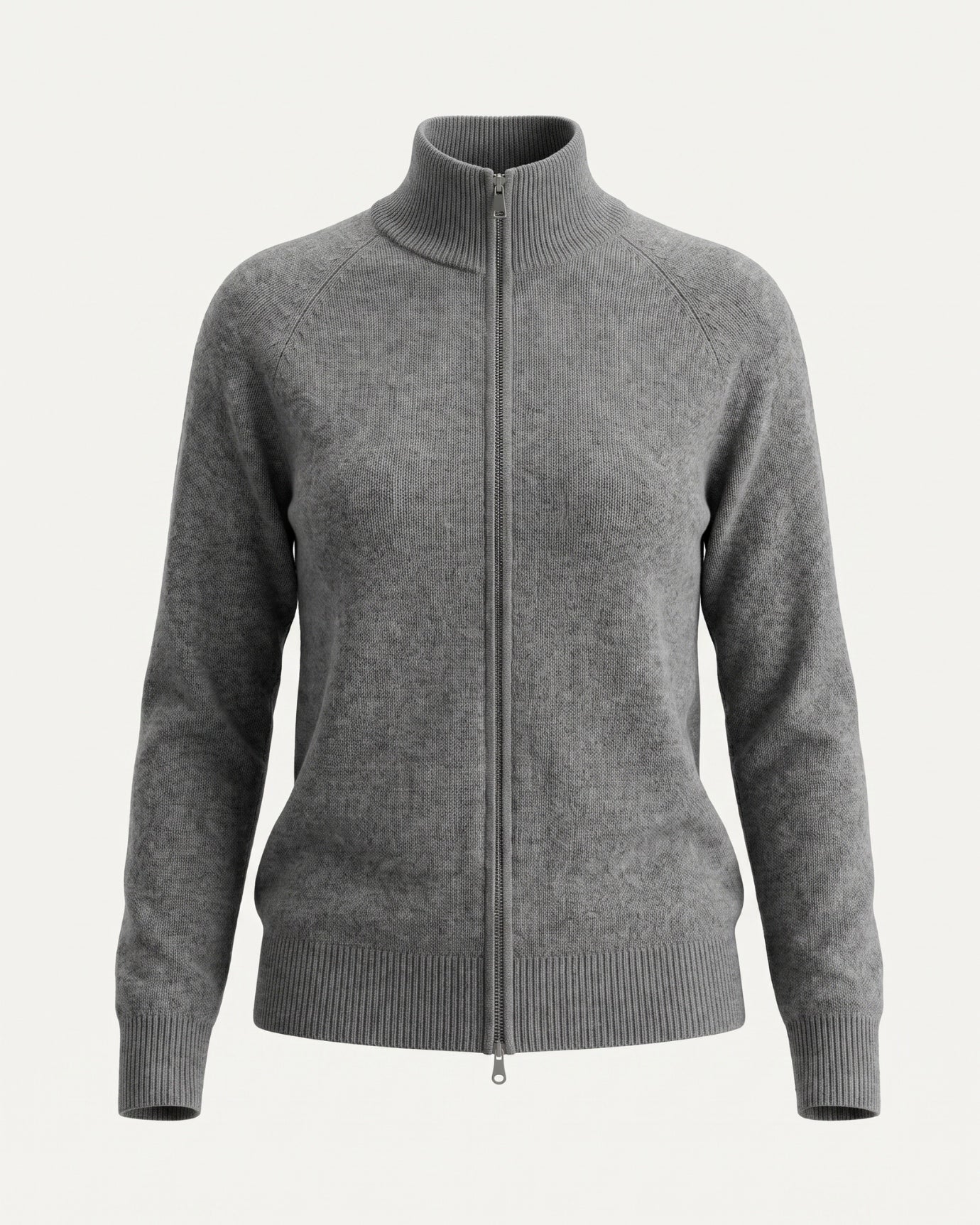 Ria Cashmere Jacket Double Zipper