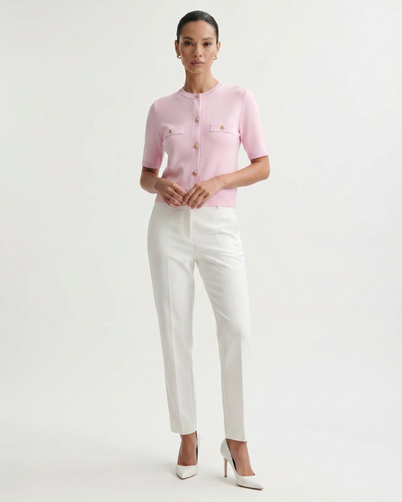 Minimalist Knitted Cardigan Top