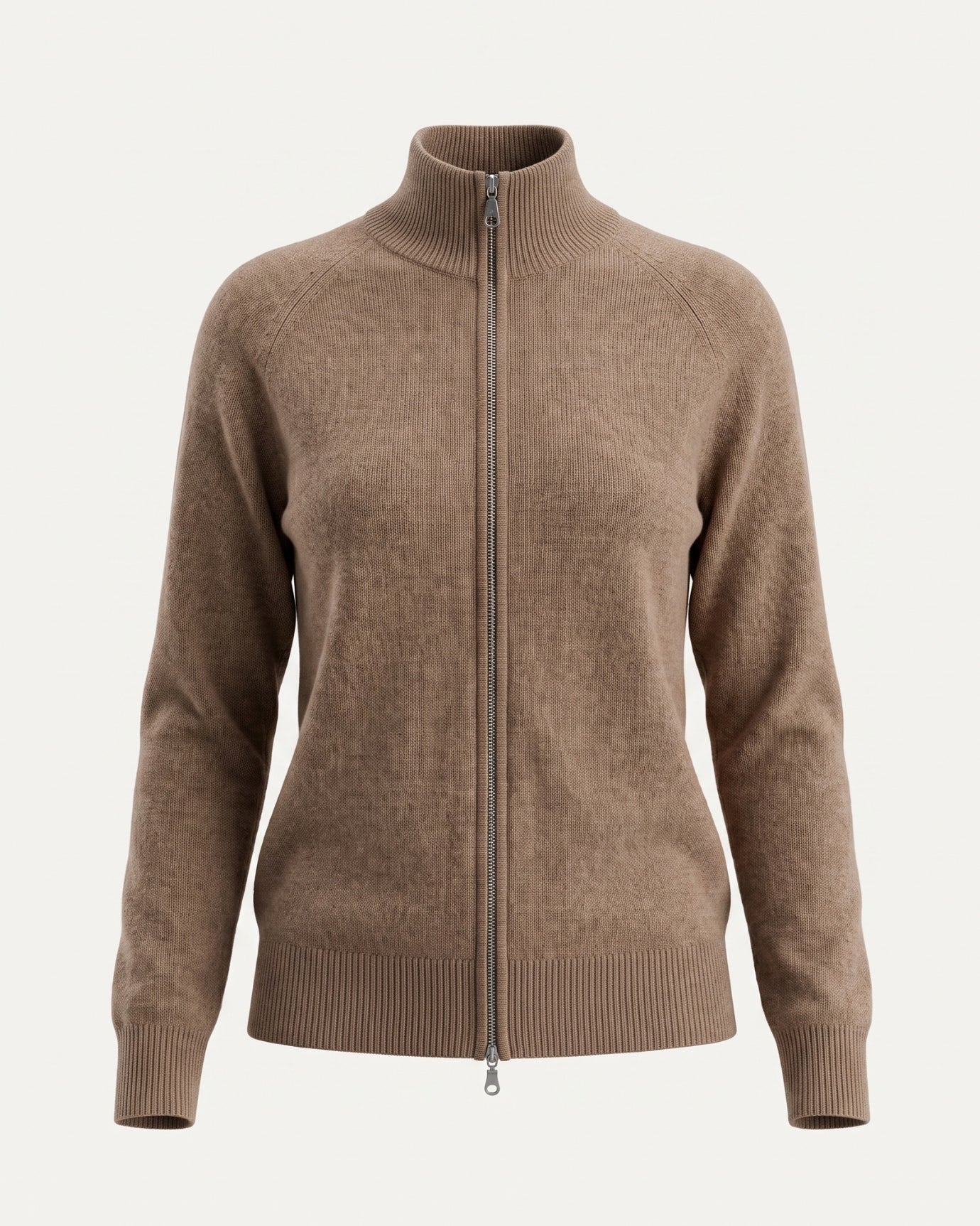 Ria Cashmere Jacket Double Zipper