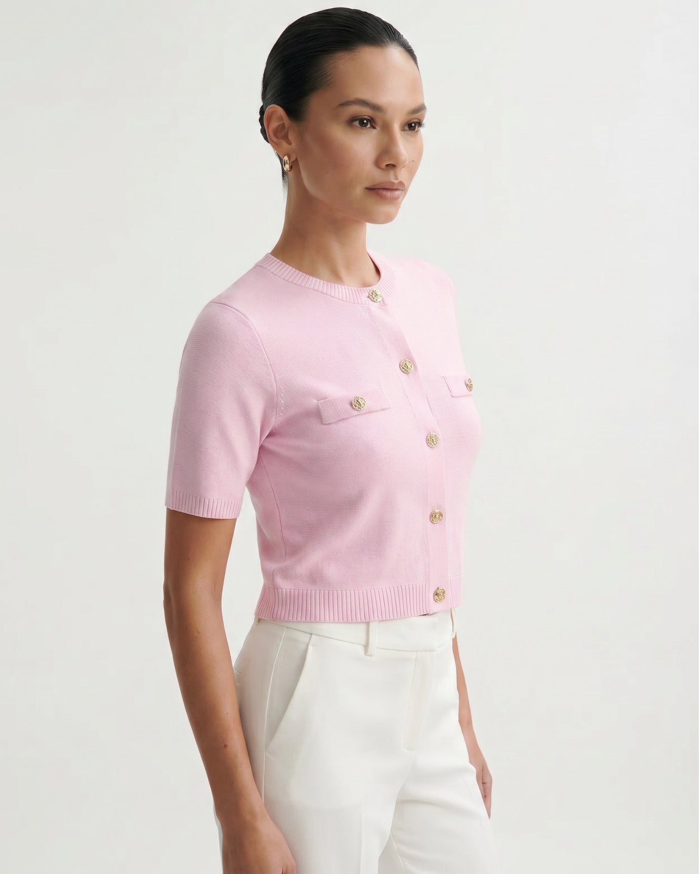 Minimalist Knitted Cardigan Top
