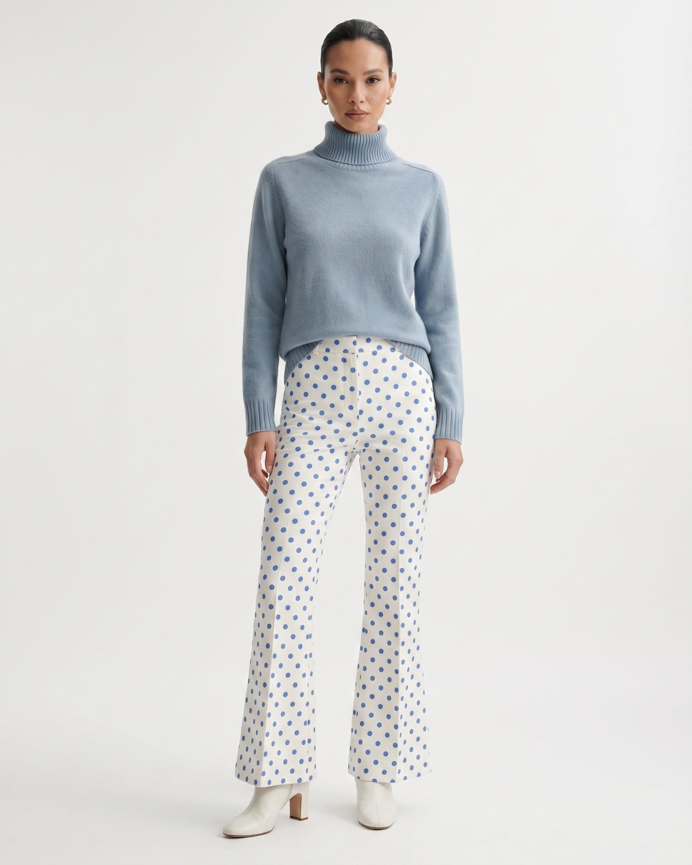 Hannah High Lapel Cashmere Sweater