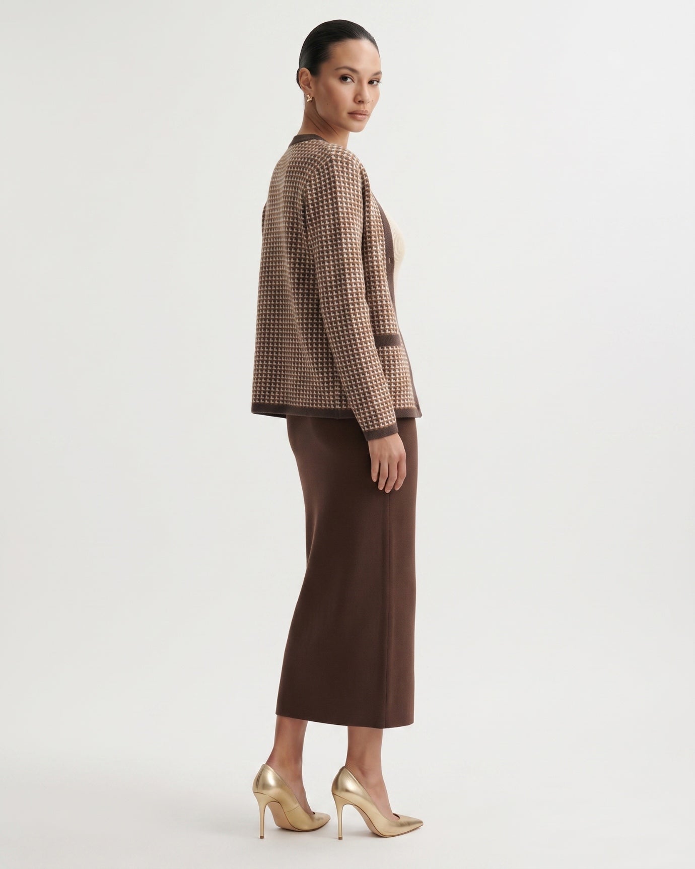 Vintage Knitted Wool & Cashmere Cardigan