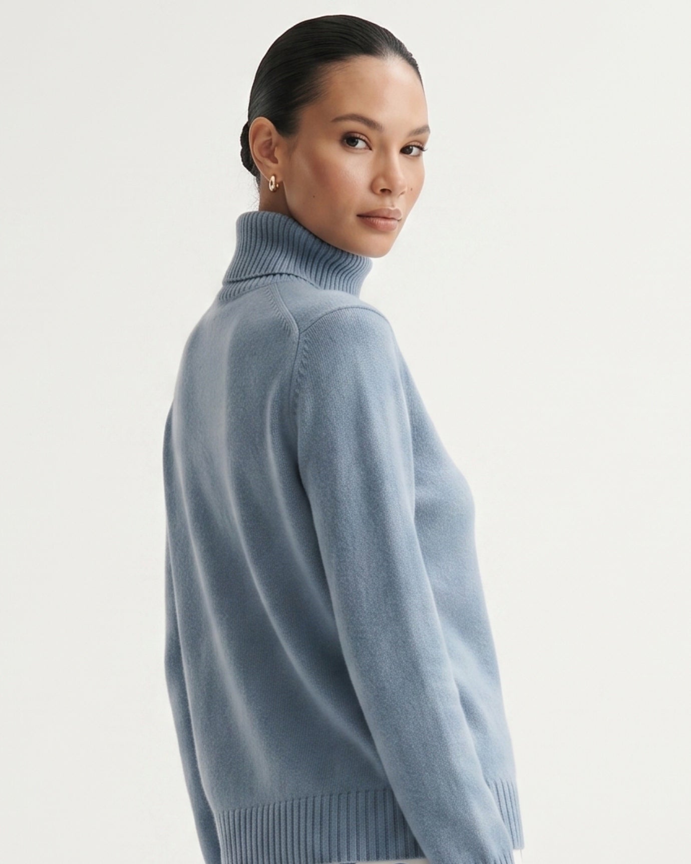 Hannah High Lapel Cashmere Sweater