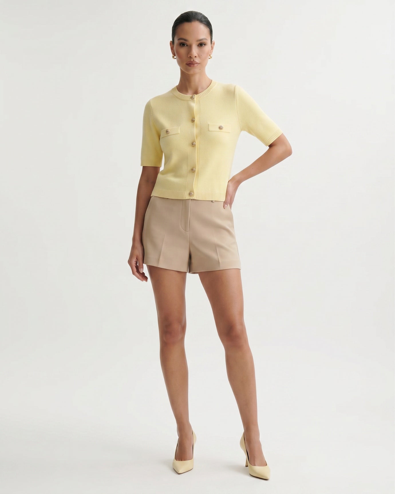 Minimalist Knitted Cardigan Top