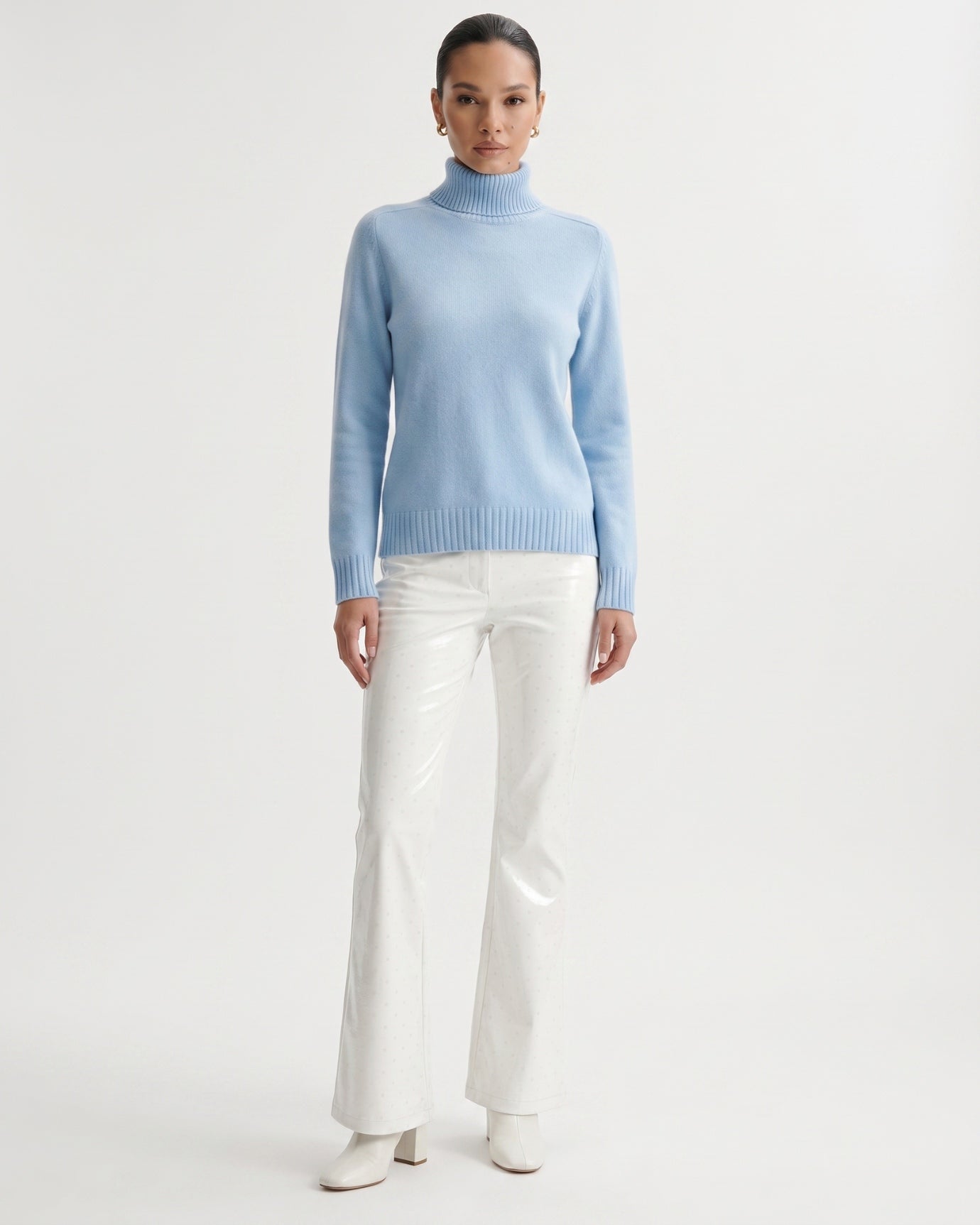 Hannah High Lapel Cashmere Sweater