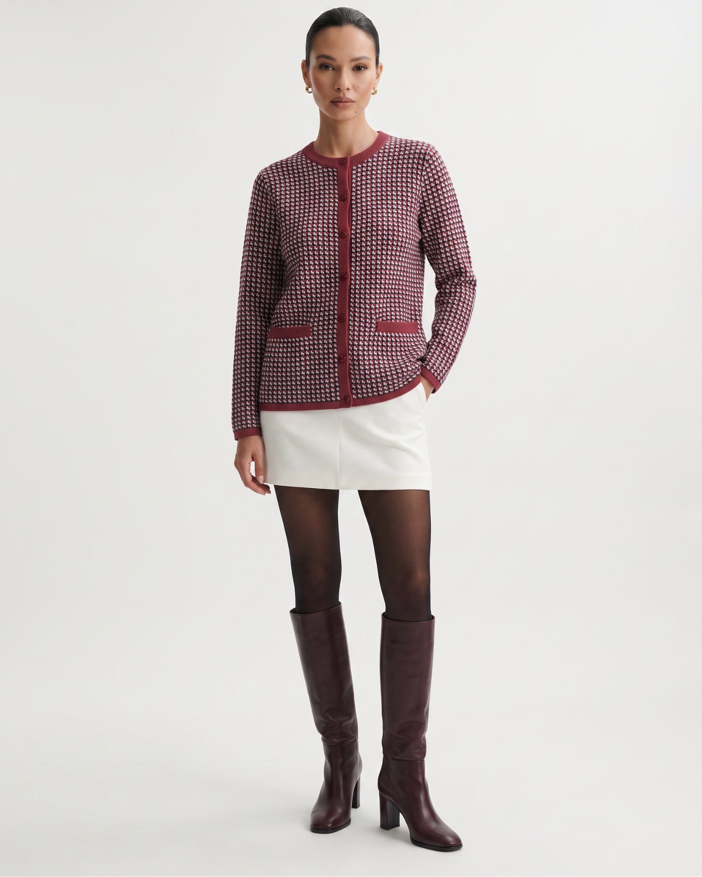 Vintage Knitted Wool & Cashmere Cardigan