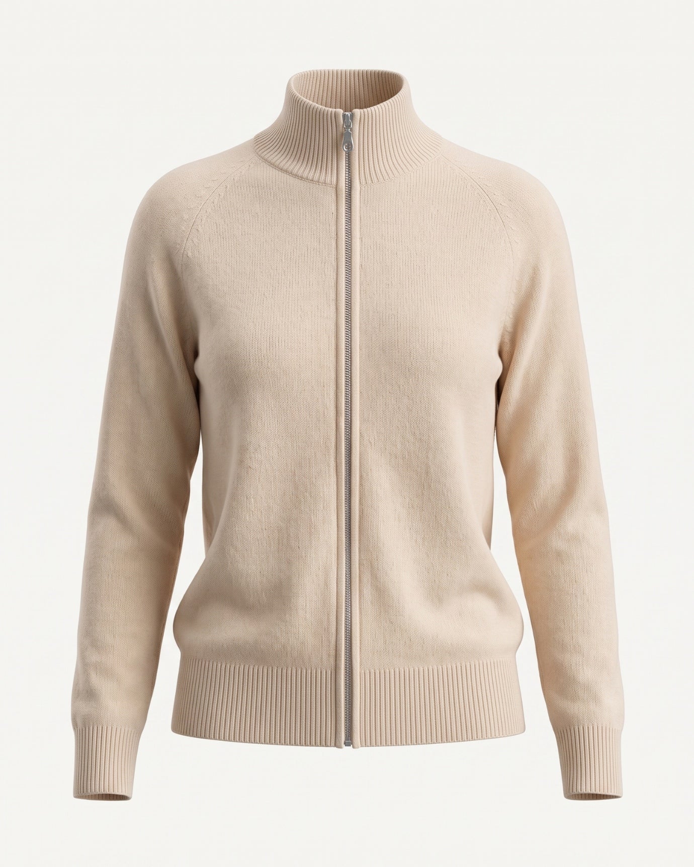 Ria Cashmere Jacket Double Zipper