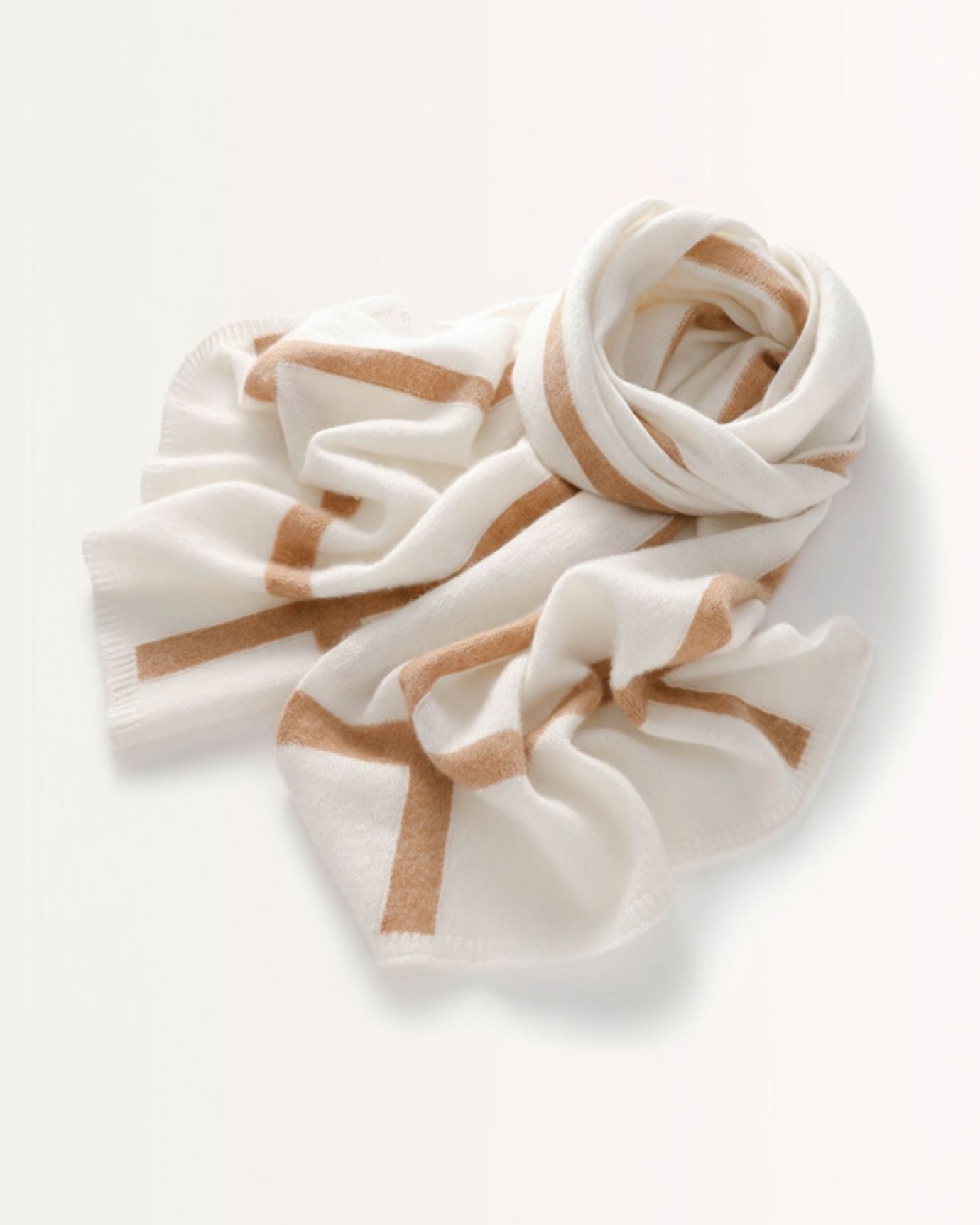 Cashmere Thickened Scarf Striped knitted warm