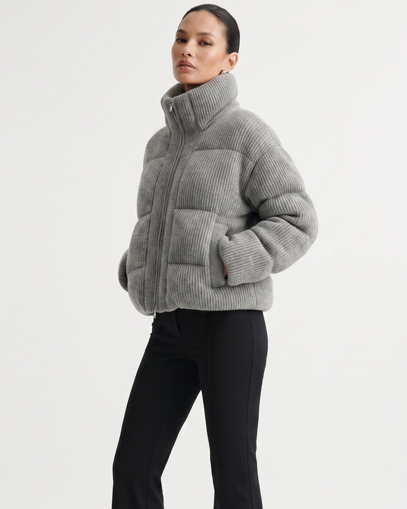 Kira Wool Knitted Down Jacket