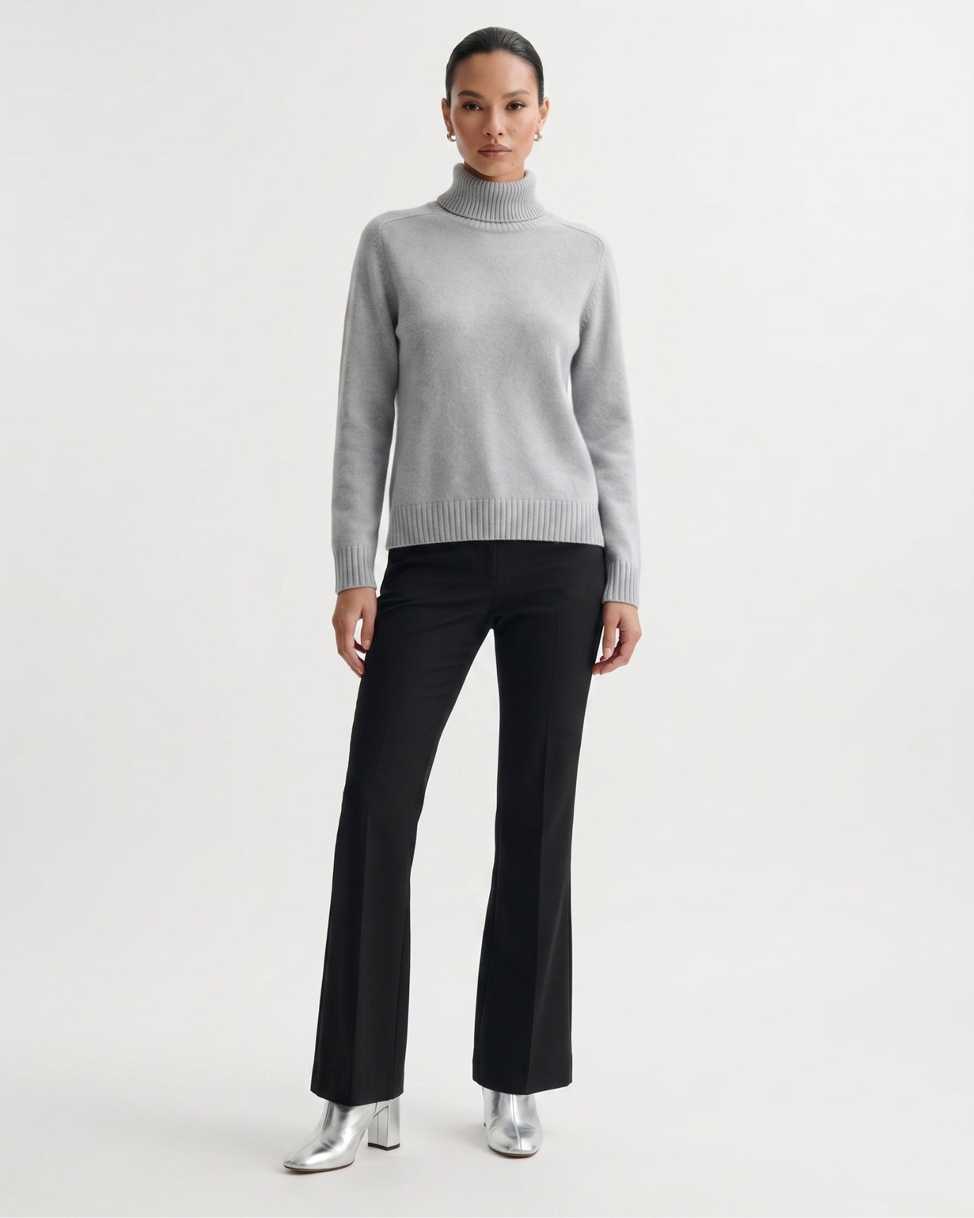 Hannah High Lapel Cashmere Sweater