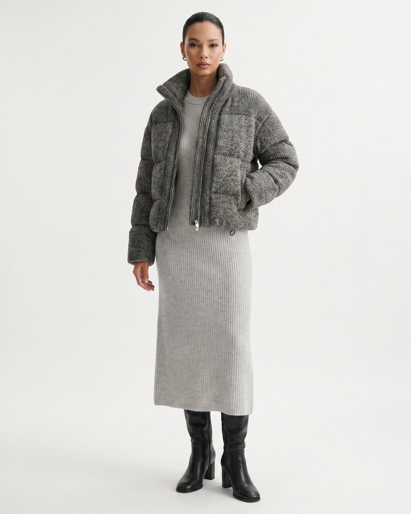 Kira Wool Knitted Down Jacket