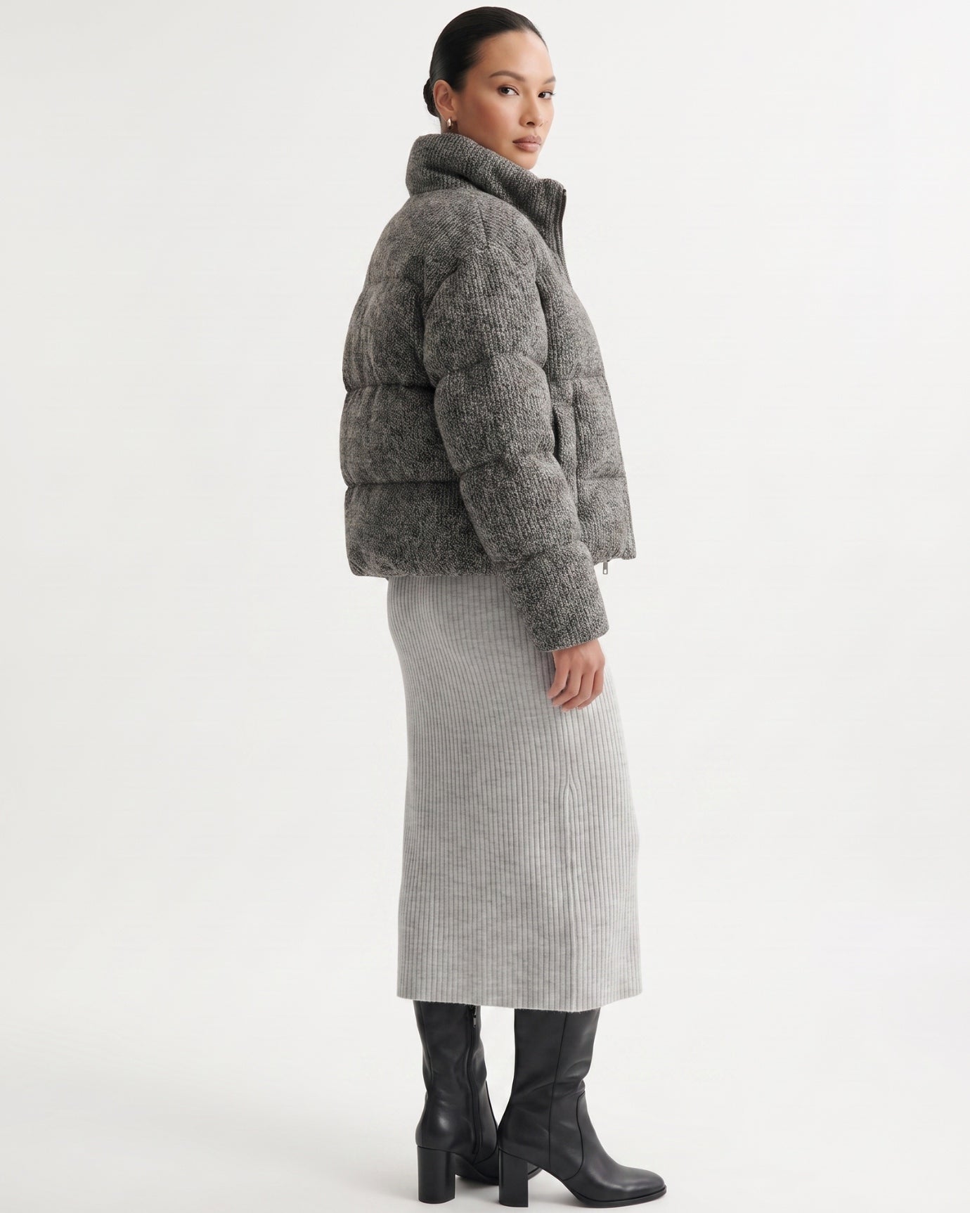 Kira Wool Knitted Down Jacket