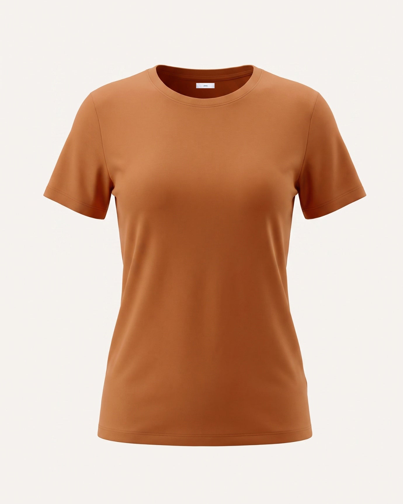 High-end Mercerized Cotton Woman Round Neck T-Shirt
