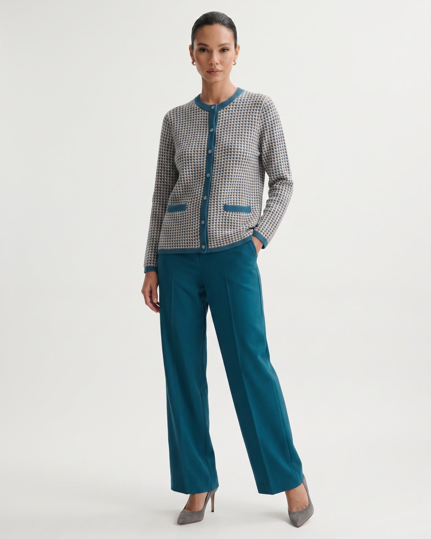 Vintage Knitted Wool & Cashmere Cardigan