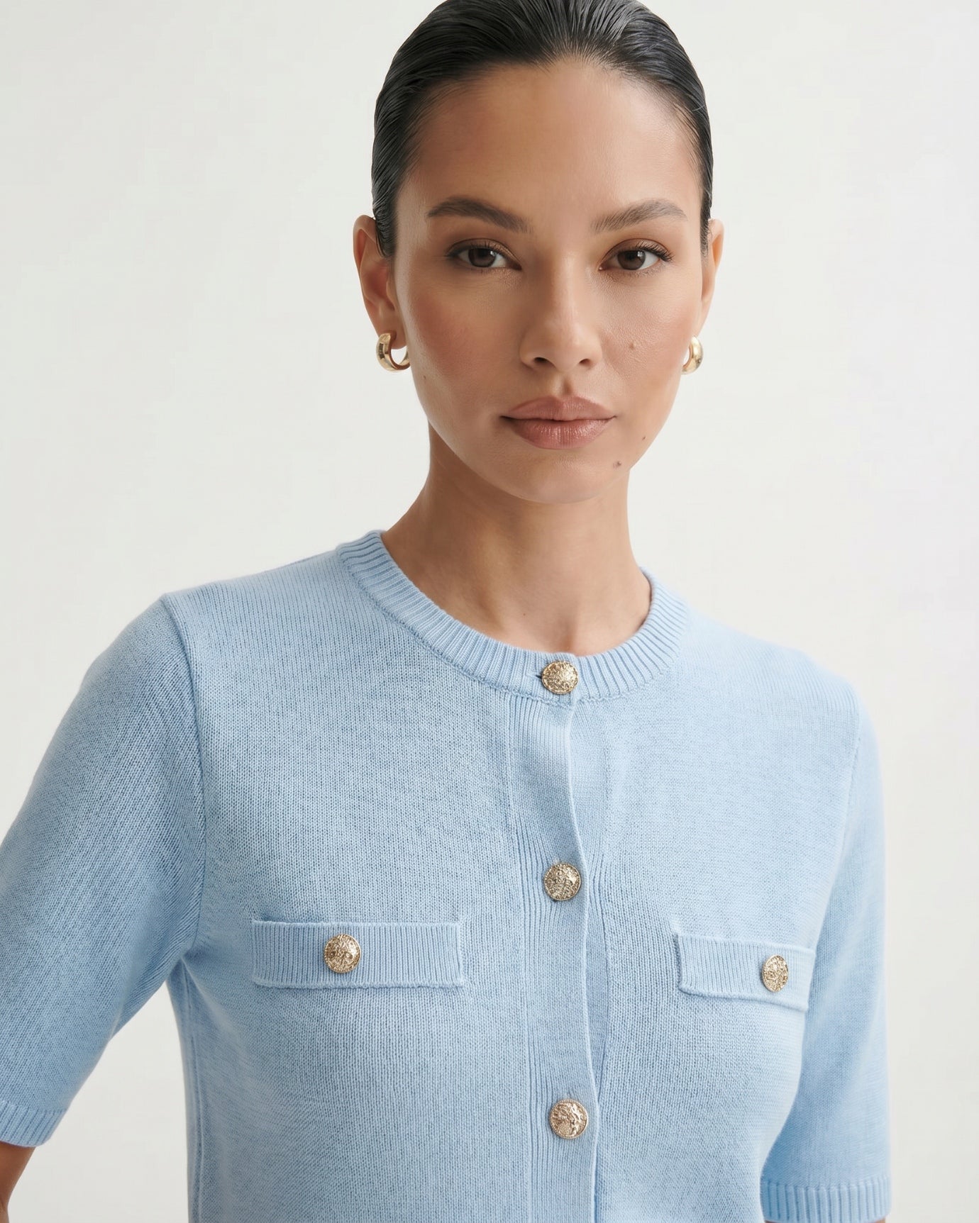 Minimalist Knitted Cardigan Top