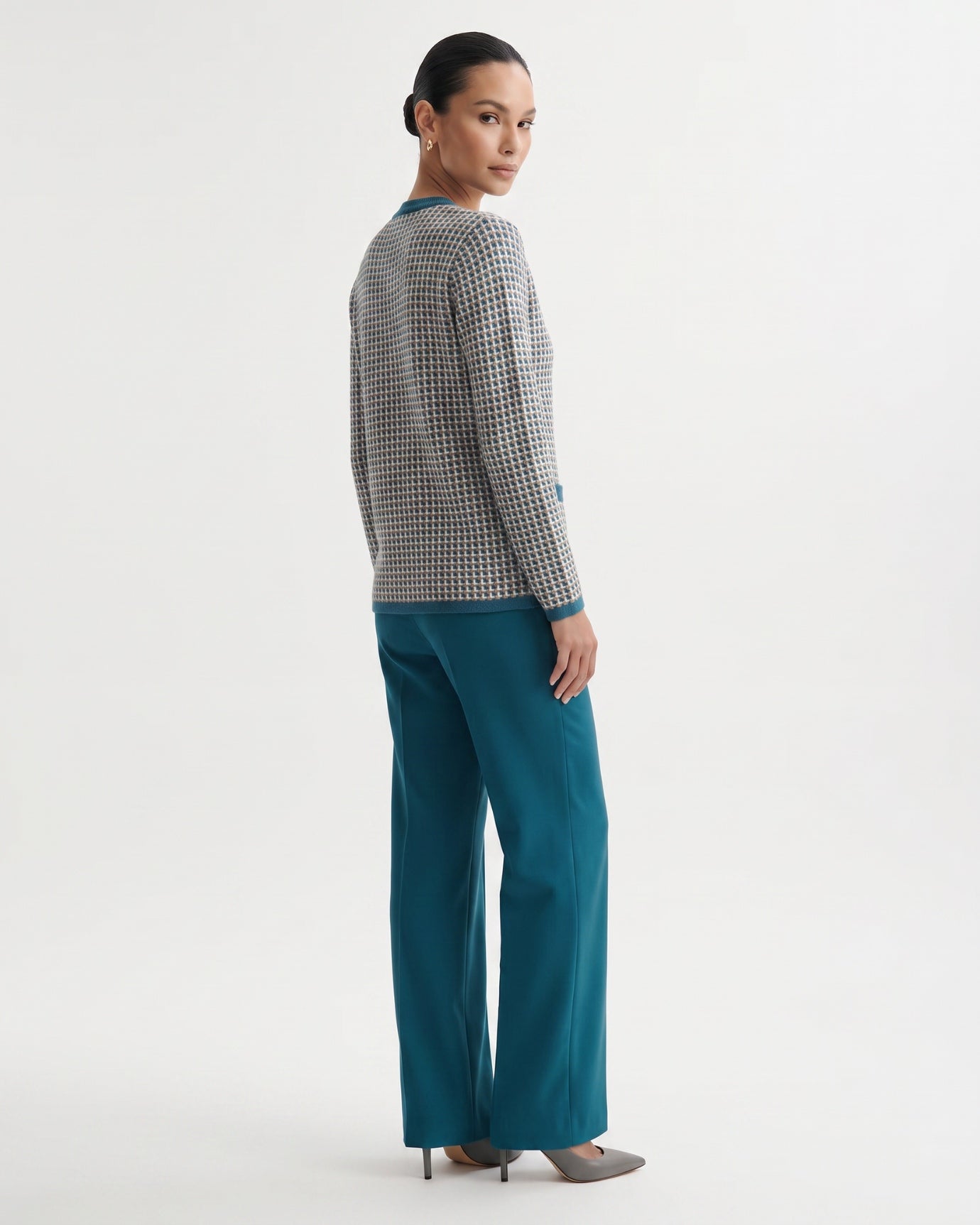 Vintage Knitted Wool & Cashmere Cardigan