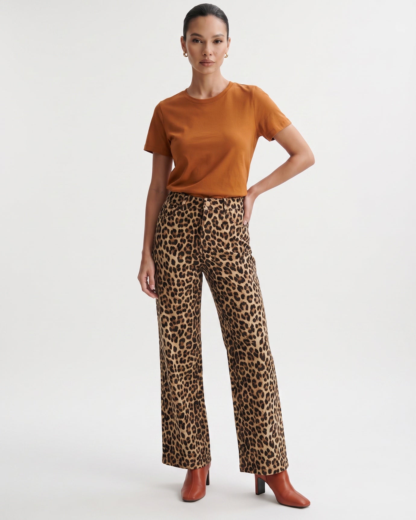 High-end Mercerized Cotton Woman Round Neck T-Shirt