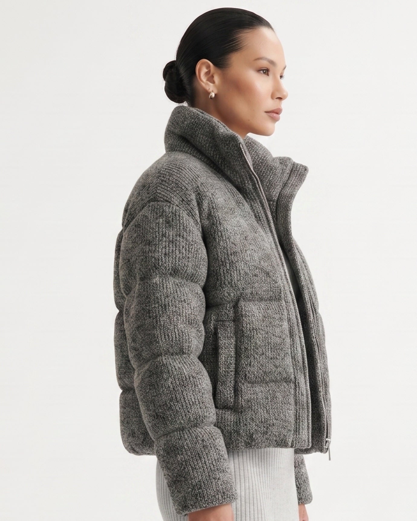 Kira Wool Knitted Down Jacket