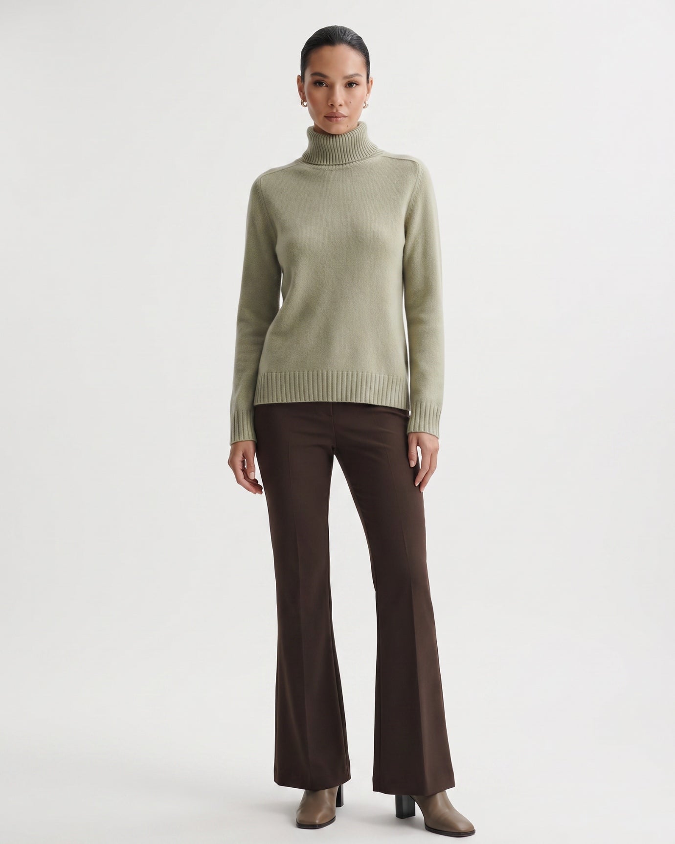 Hannah High Lapel Cashmere Sweater