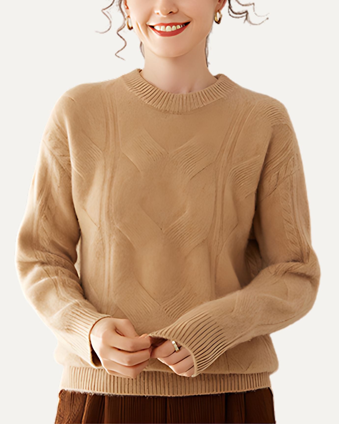 Rosa Kaschmirpullover