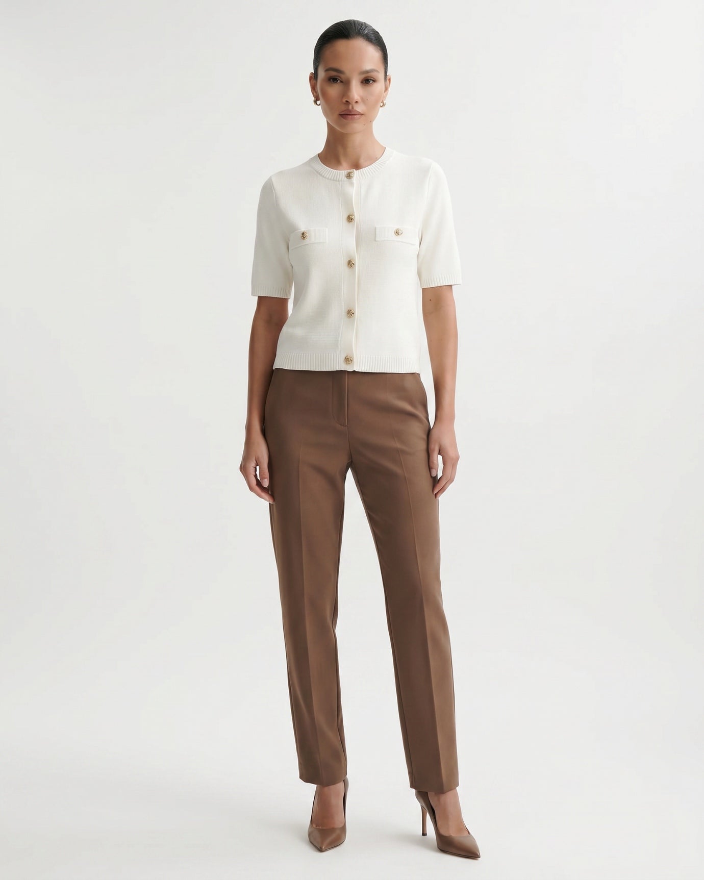 Minimalist Knitted Cardigan Top