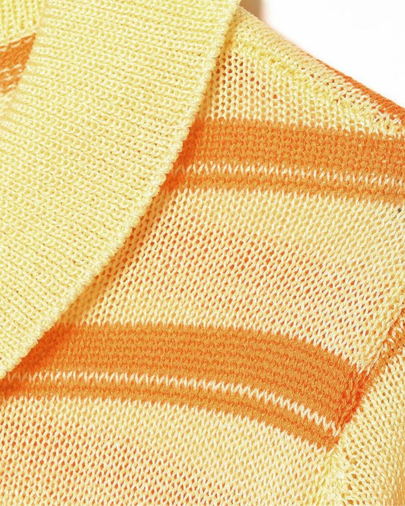 Mykonos Yellow Stripe Polo