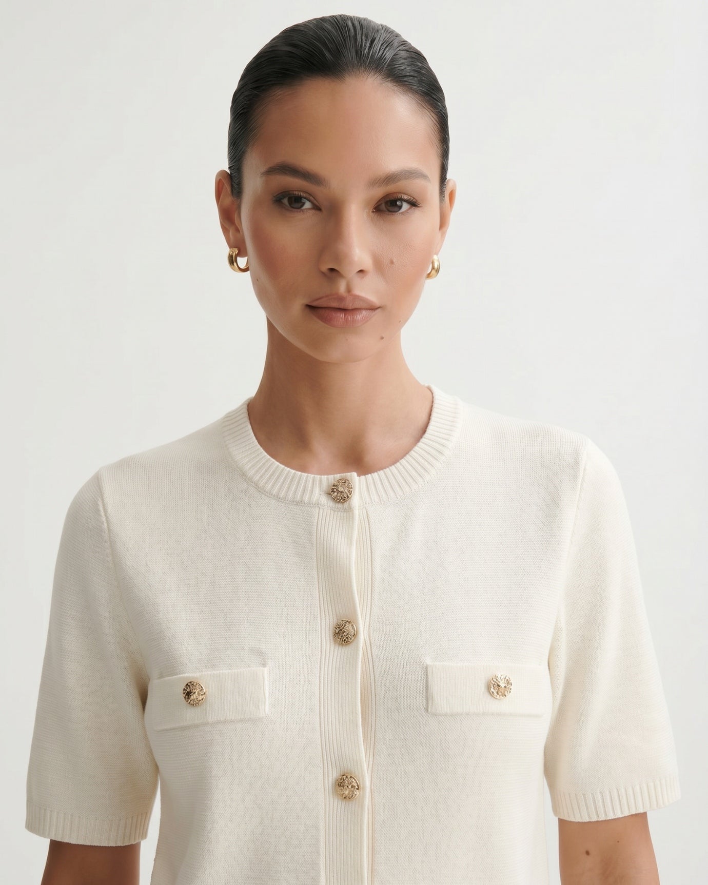 Minimalist Knitted Cardigan Top