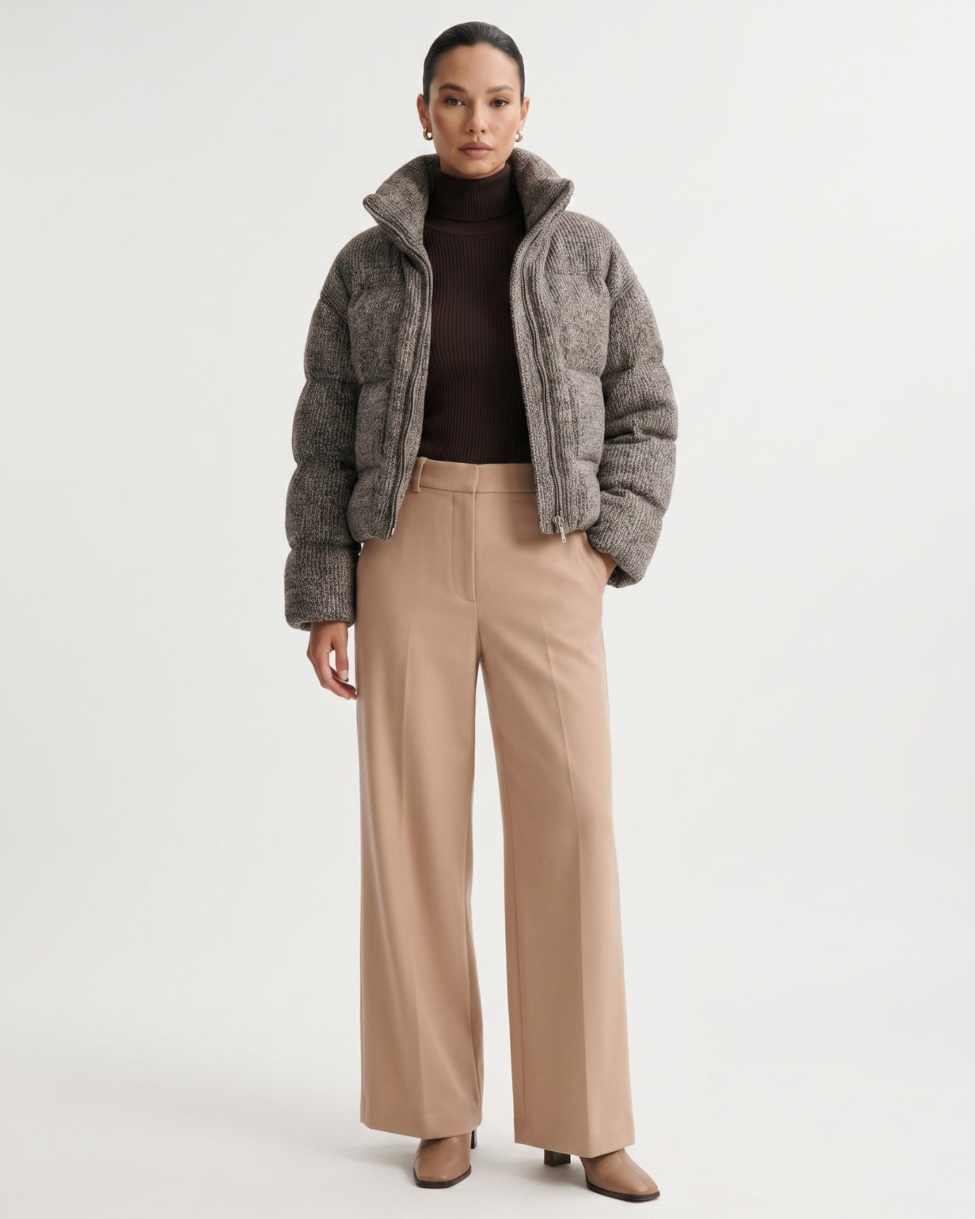 Kira Wool Knitted Down Jacket