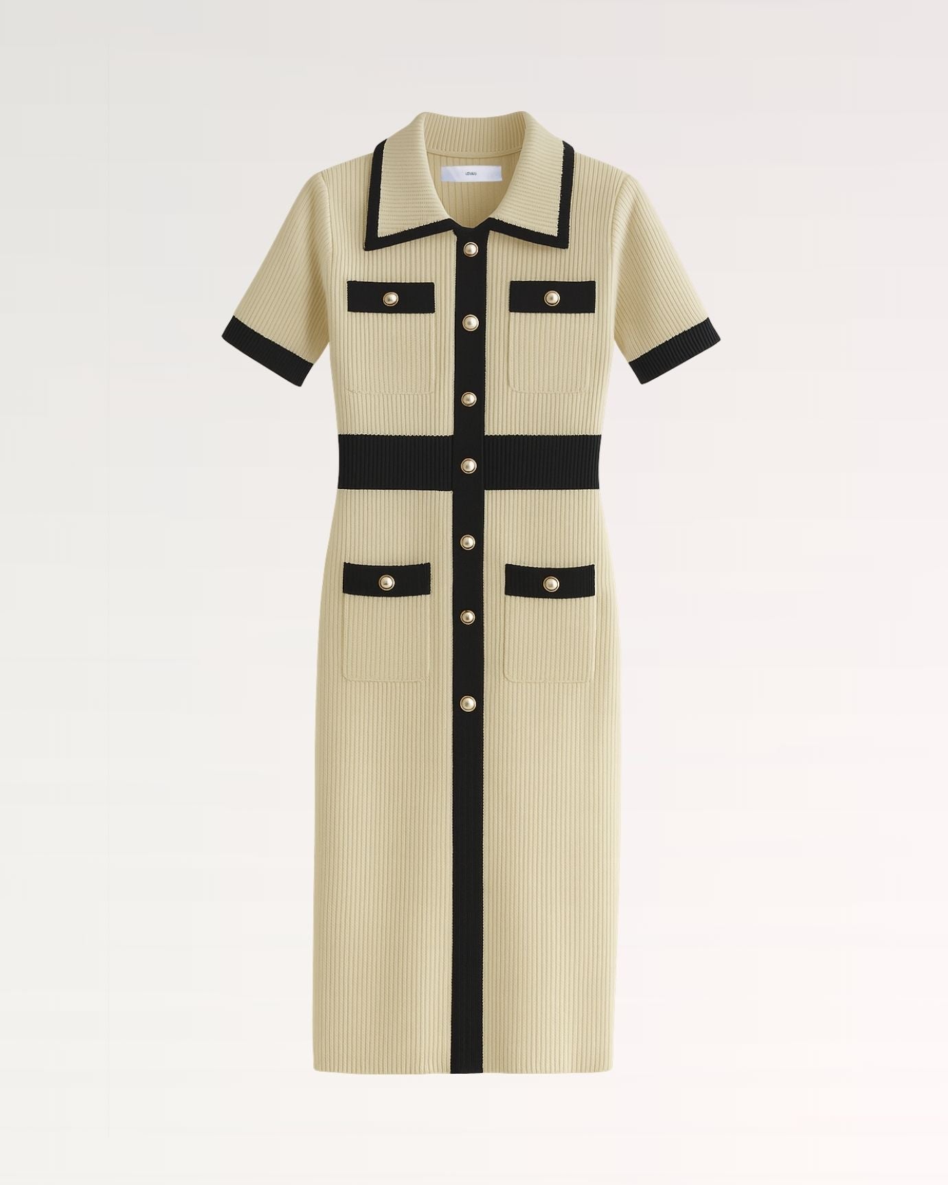 Old Money Ice Silk Dress Short Sleeve