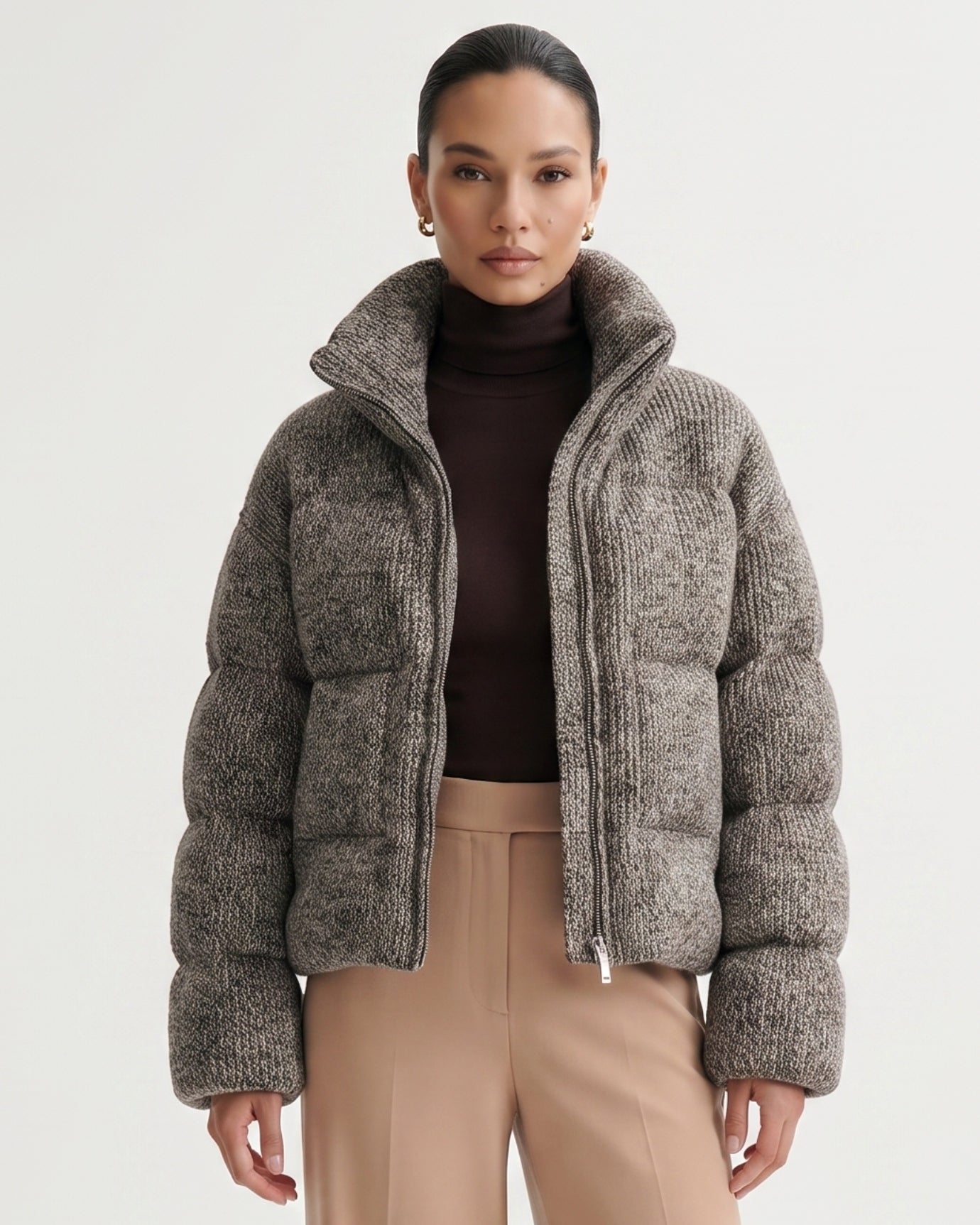 Kira Wool Knitted Down Jacket