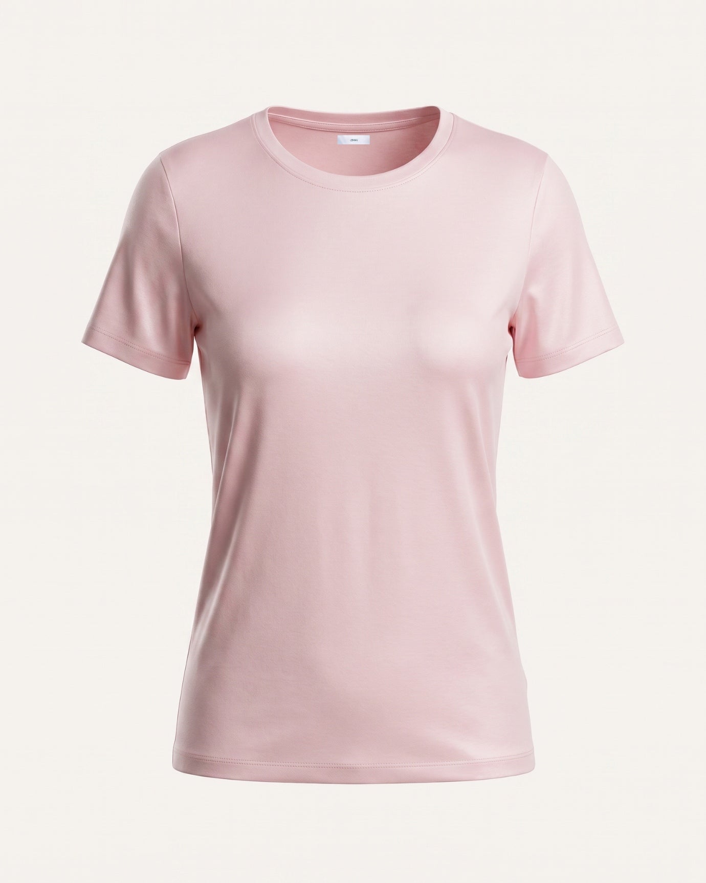High-end Mercerized Cotton Woman Round Neck T-Shirt