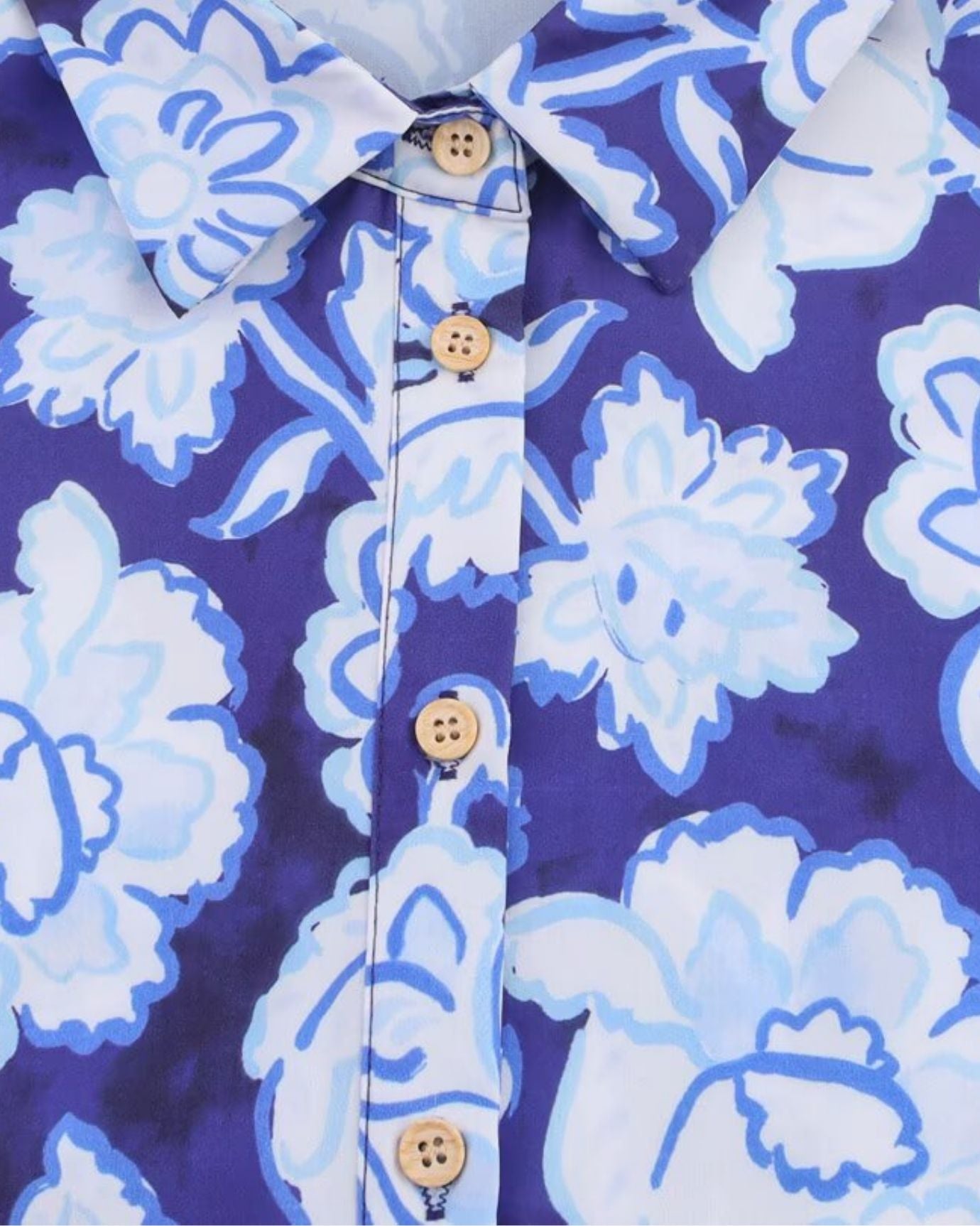 Blue Flower Shirt