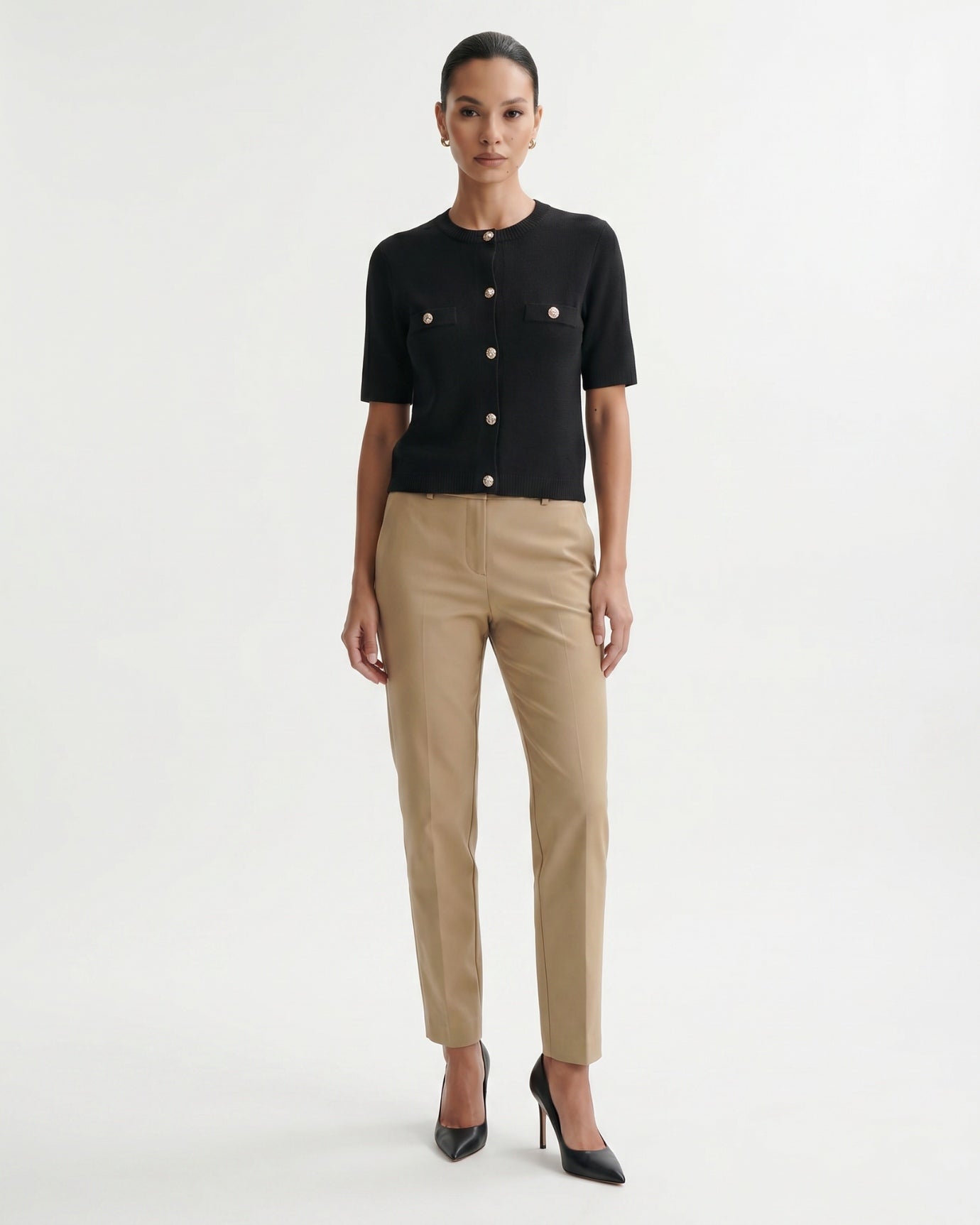 Minimalist Knitted Cardigan Top