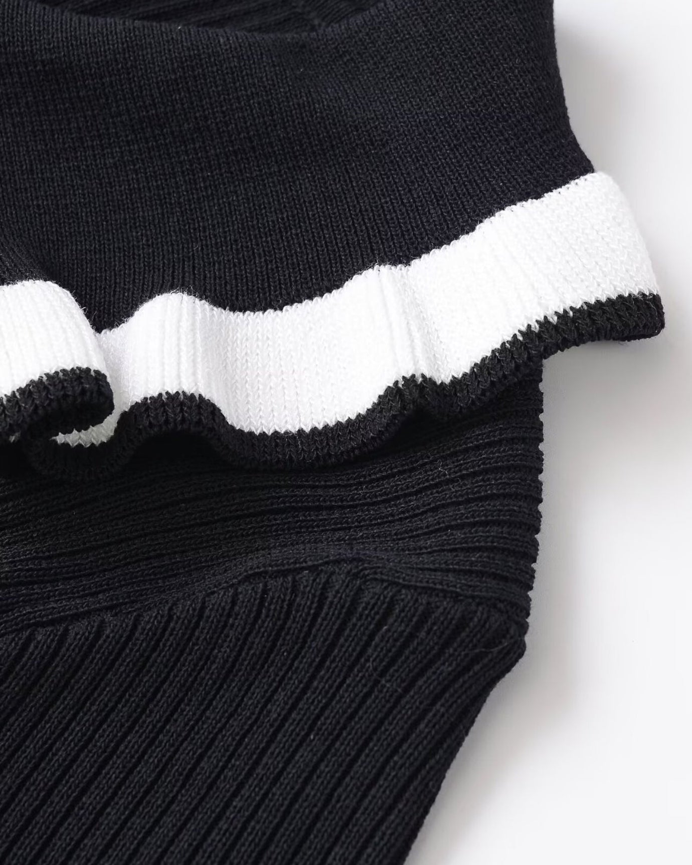 Black & White Contrast Polo