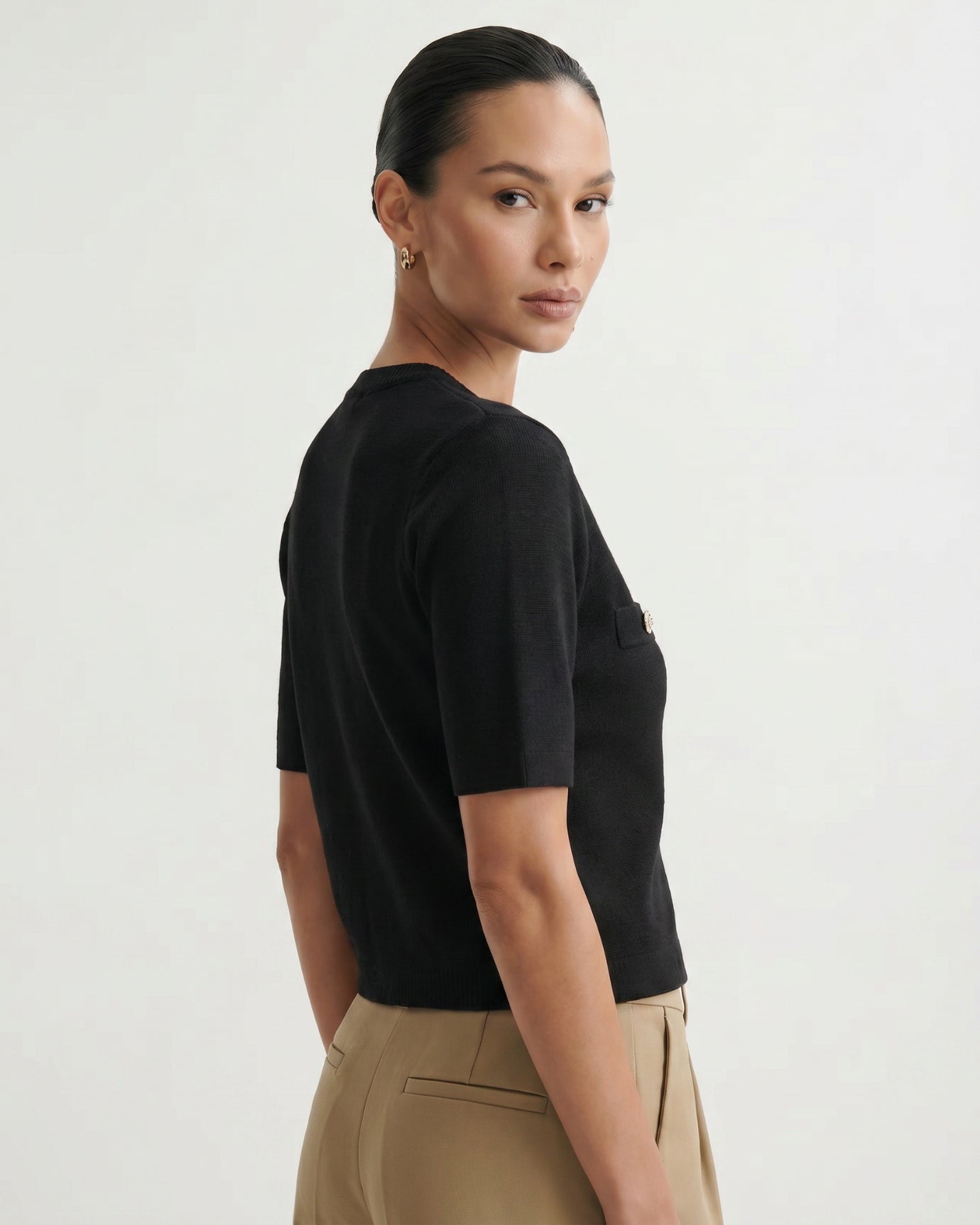 Minimalist Knitted Cardigan Top