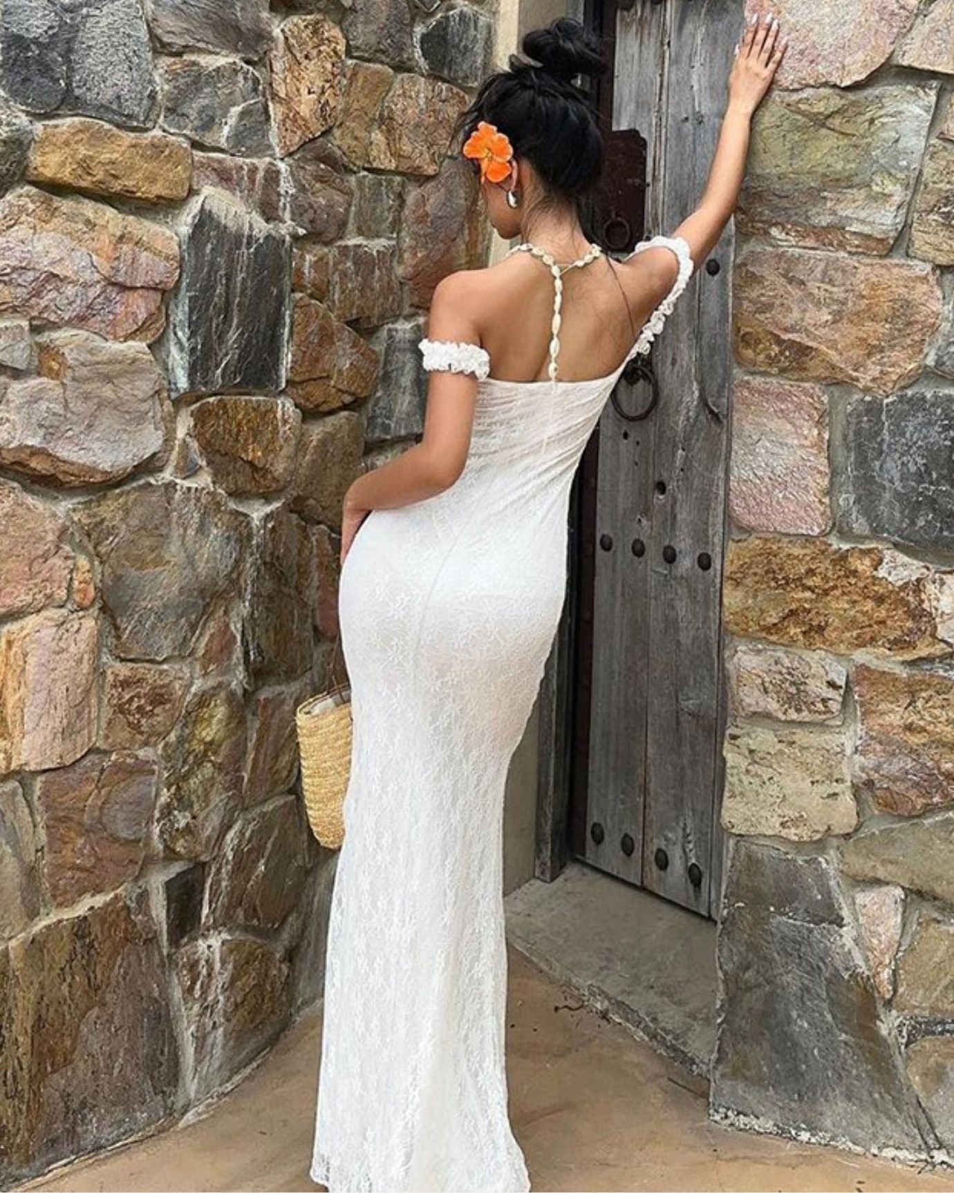 Slim Fine Dress High Waist