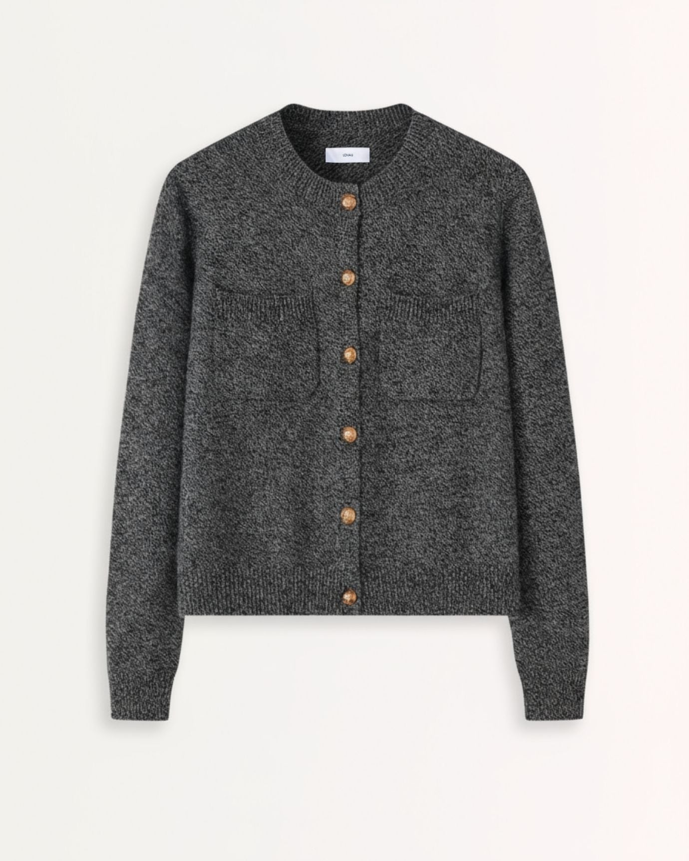 Lina Cashmere Sweater Fine Cardigan Floral